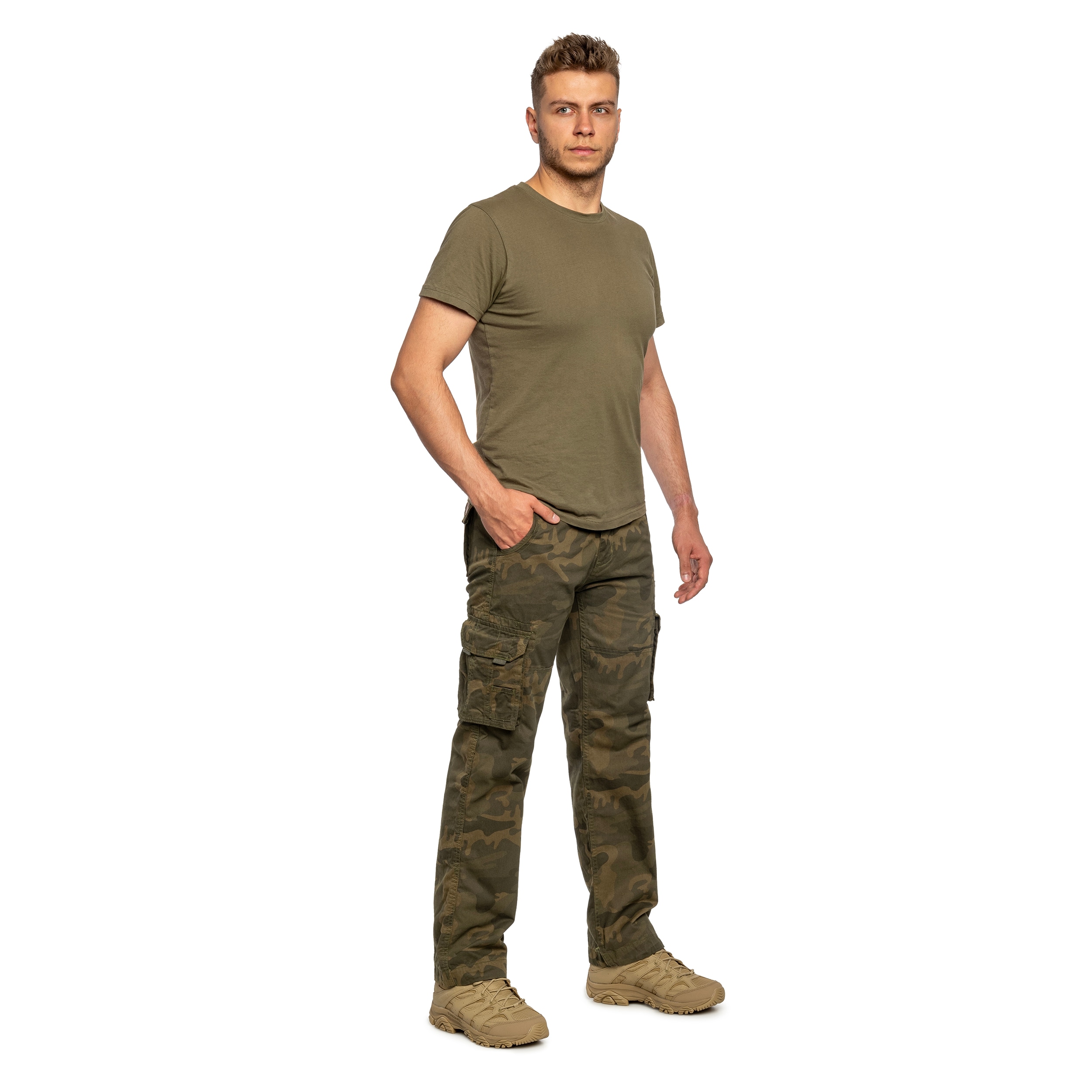 Pantaloni Alpha Industries Jet Pant - Olive Camo