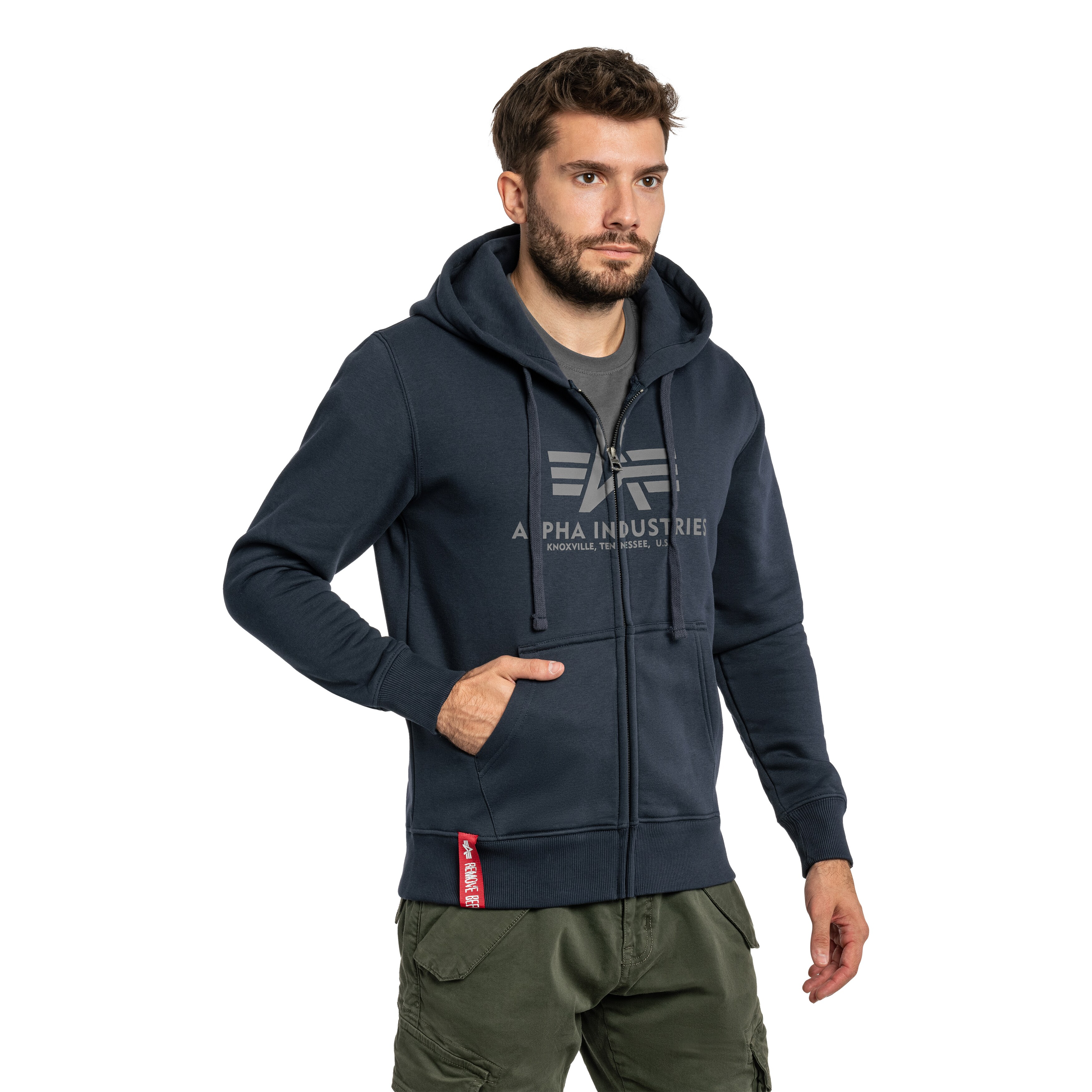Hanorac Alpha Industries Basic Zip Hoody - Rep Blue