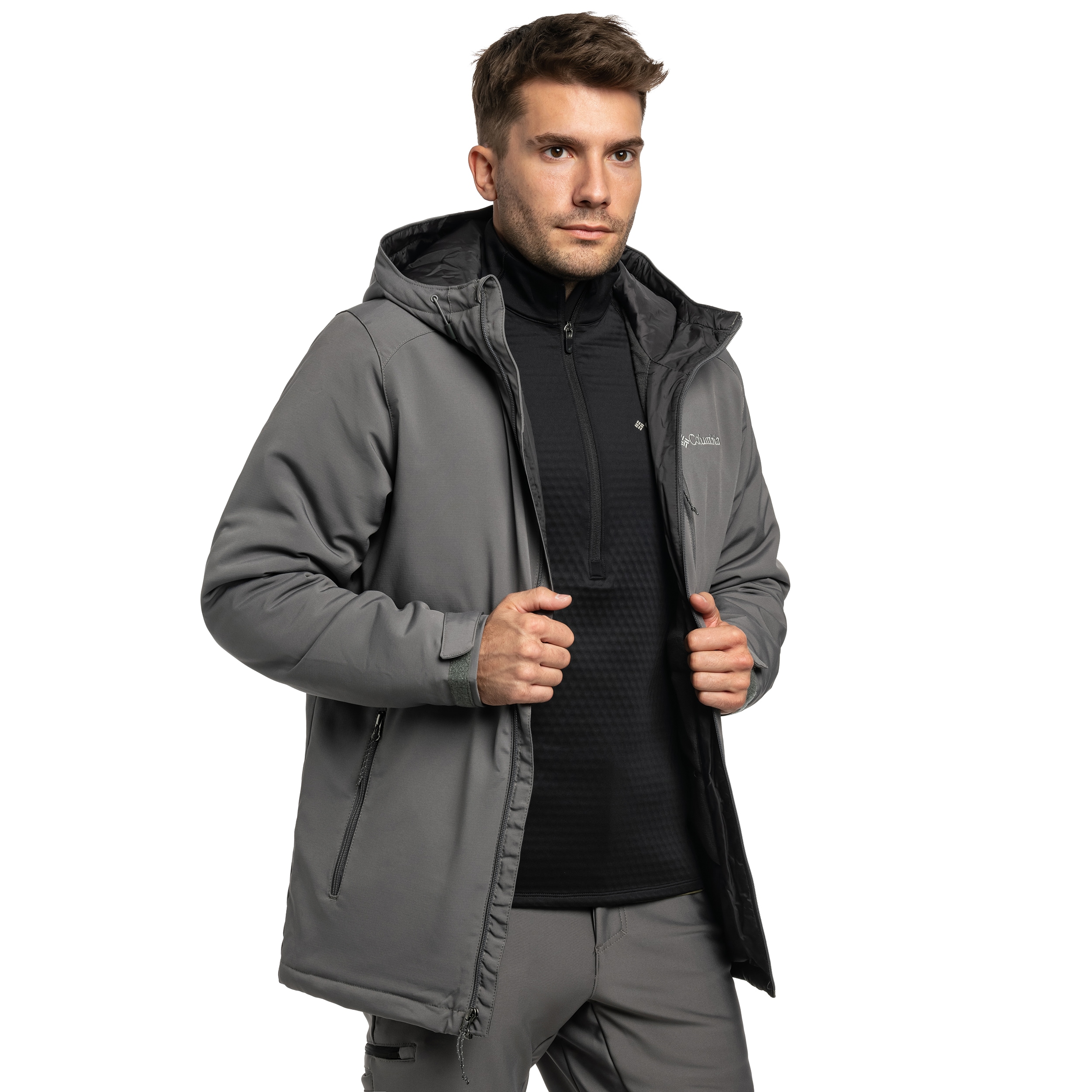 Geacă Columbia Gate Racer II Softshell - City Grey