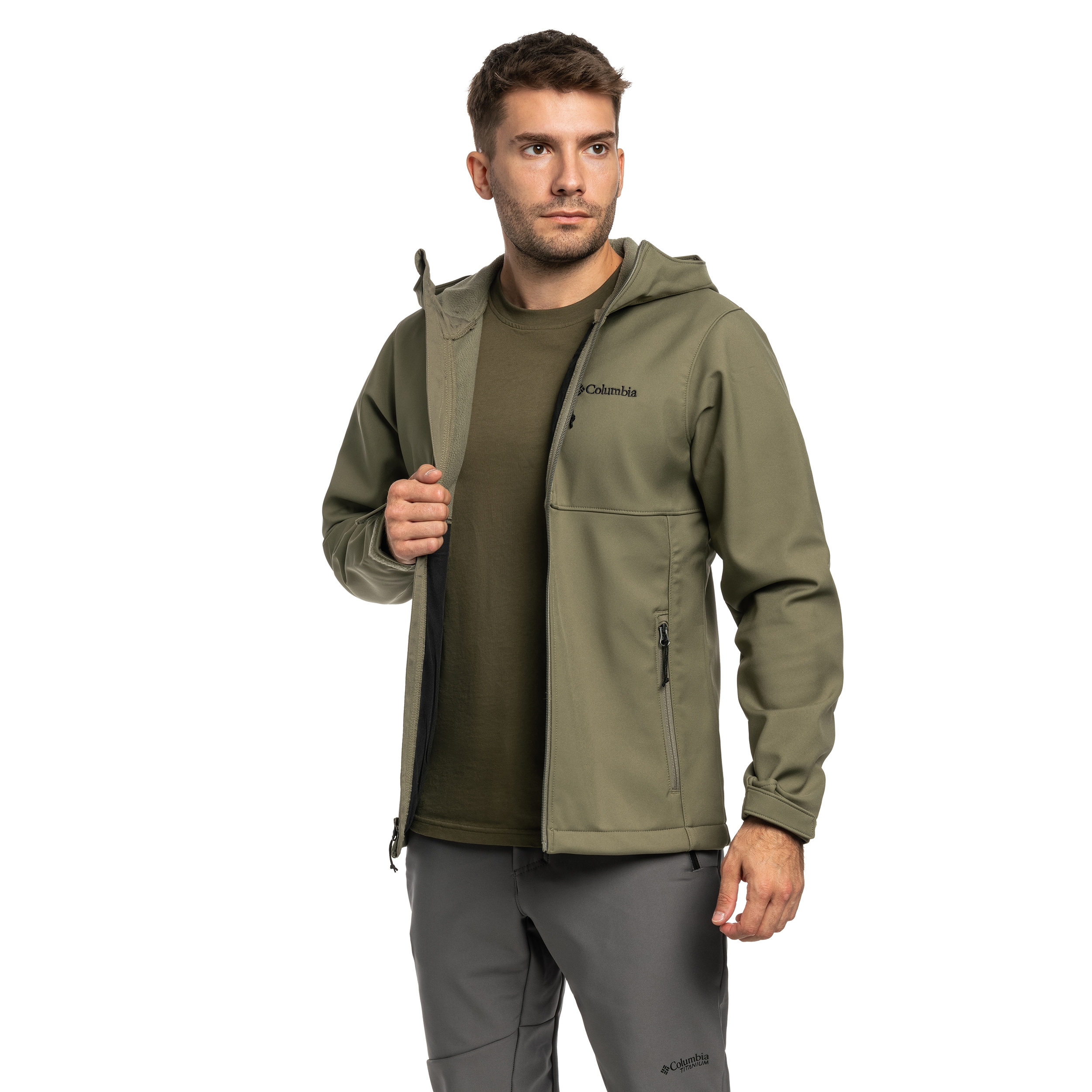 Geacă Columbia Ascender II Softshell - Stone Green