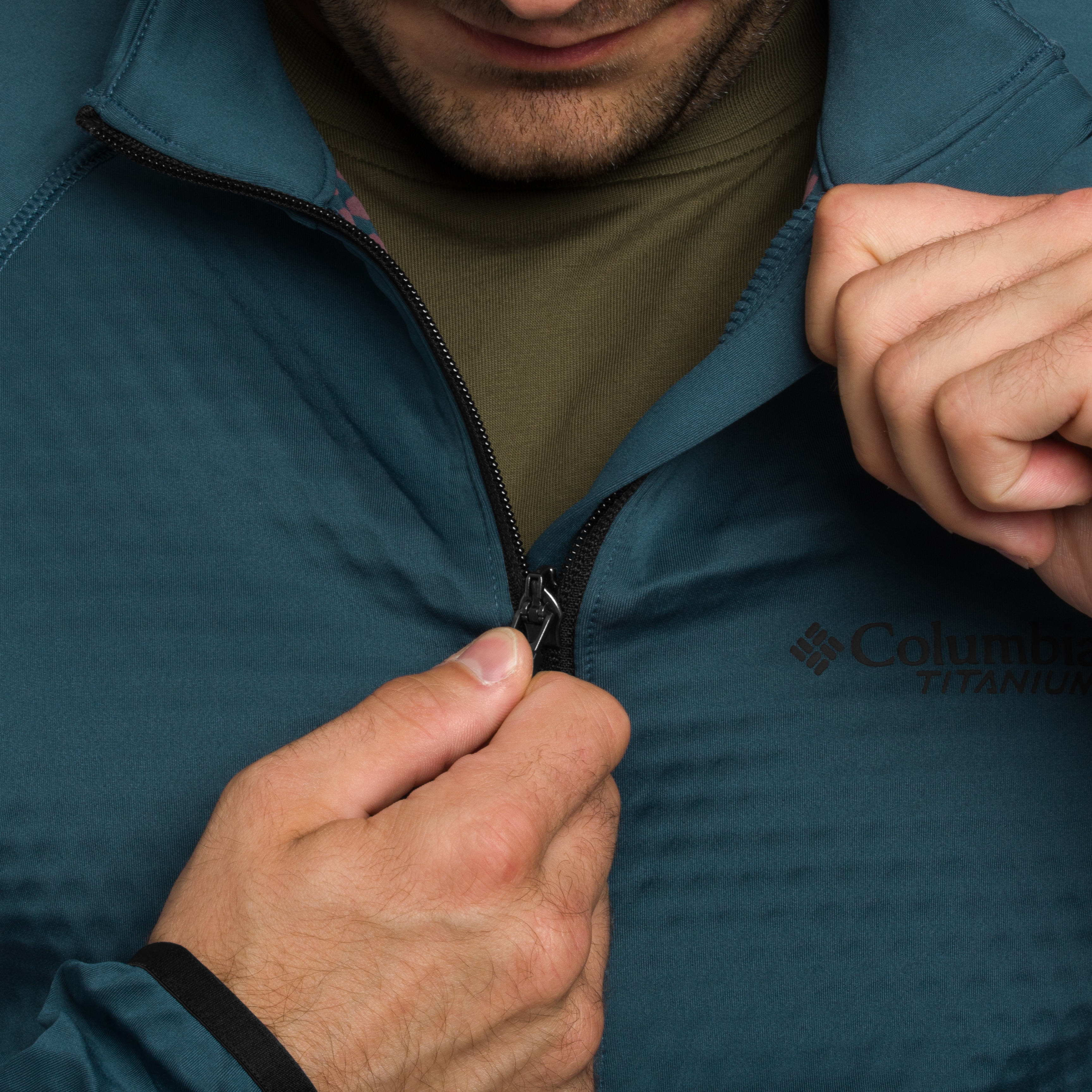 Bluză Columbia Crystal Leaf Omni-Heat Helix Technical Half Zip Fleece - Everblue/Black