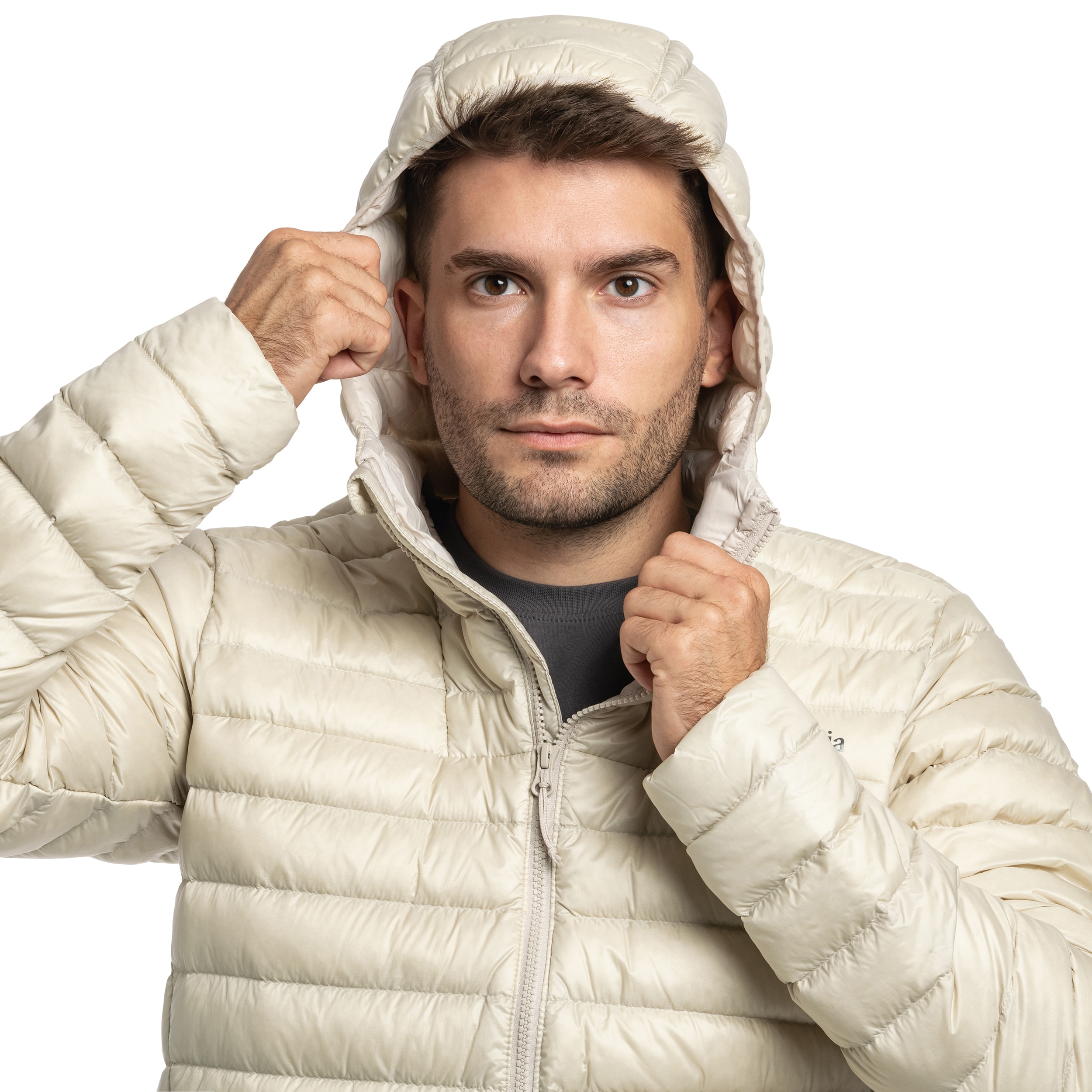 Geacă Columbia Corelite Down Hooded - Dark Stone