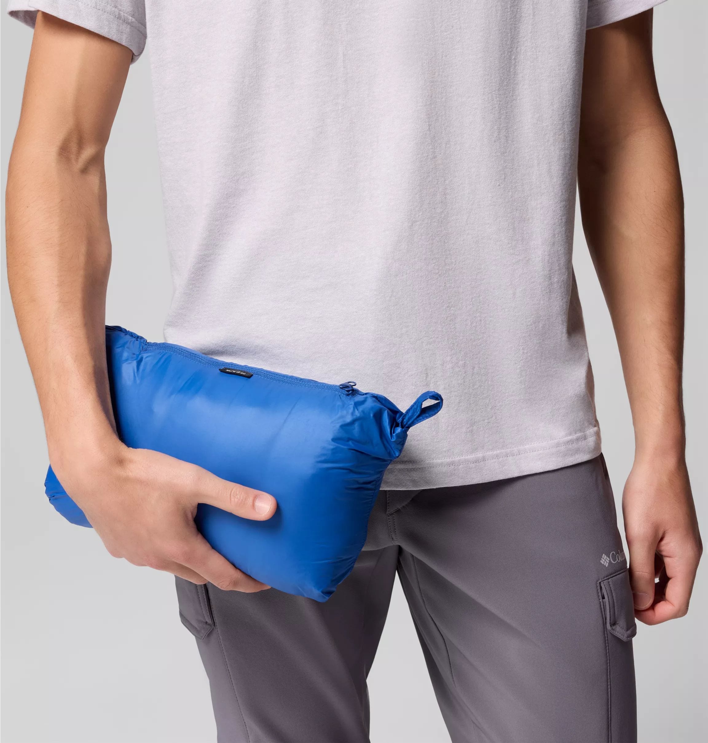 Geacă Columbia Corelite Down Hooded - Mountain Blue