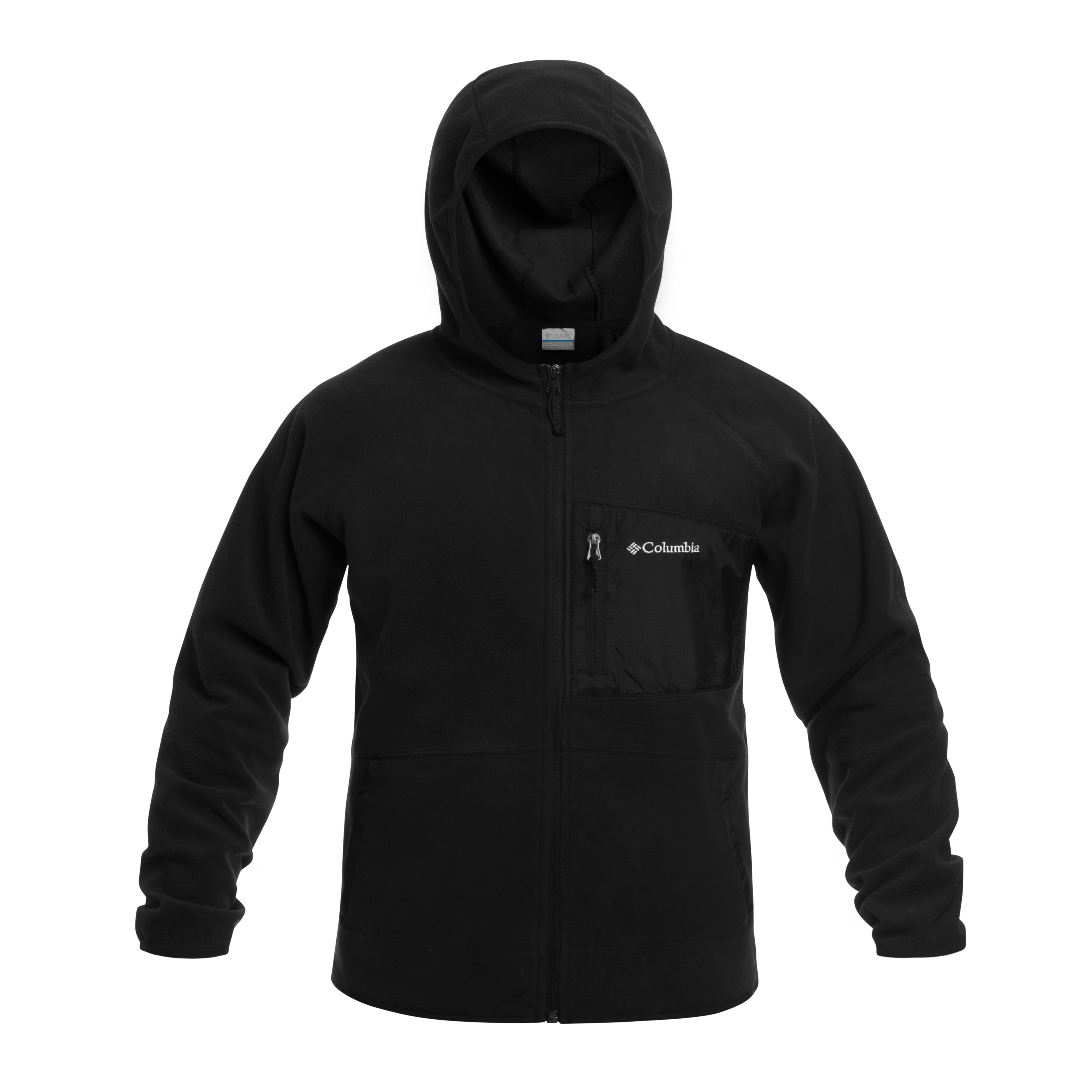 Bluză polar Columbia Fast Trek Overlay Hooded - Black