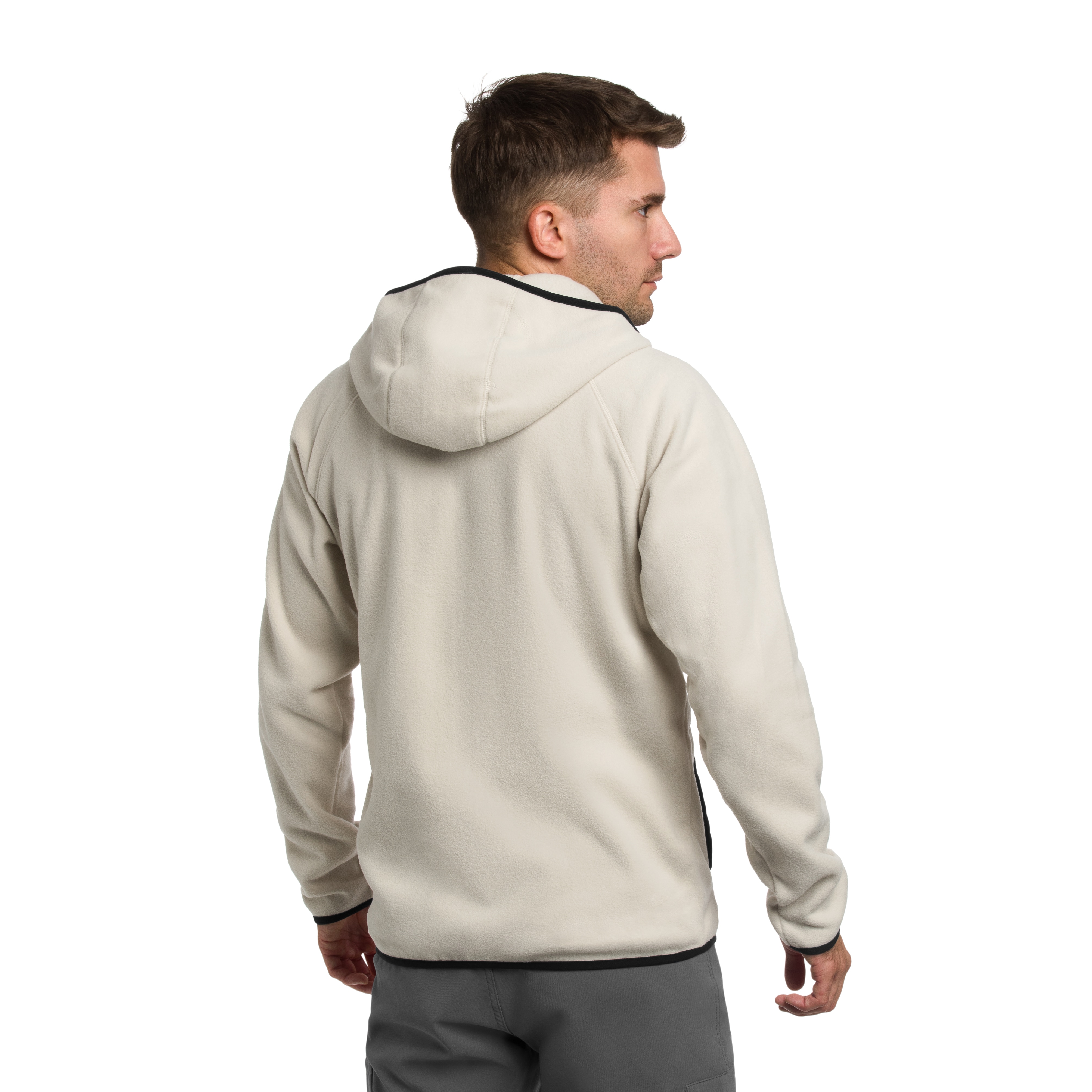 Bluză polar Columbia Fast Trek Overlay Hooded - Dark Stone/Black