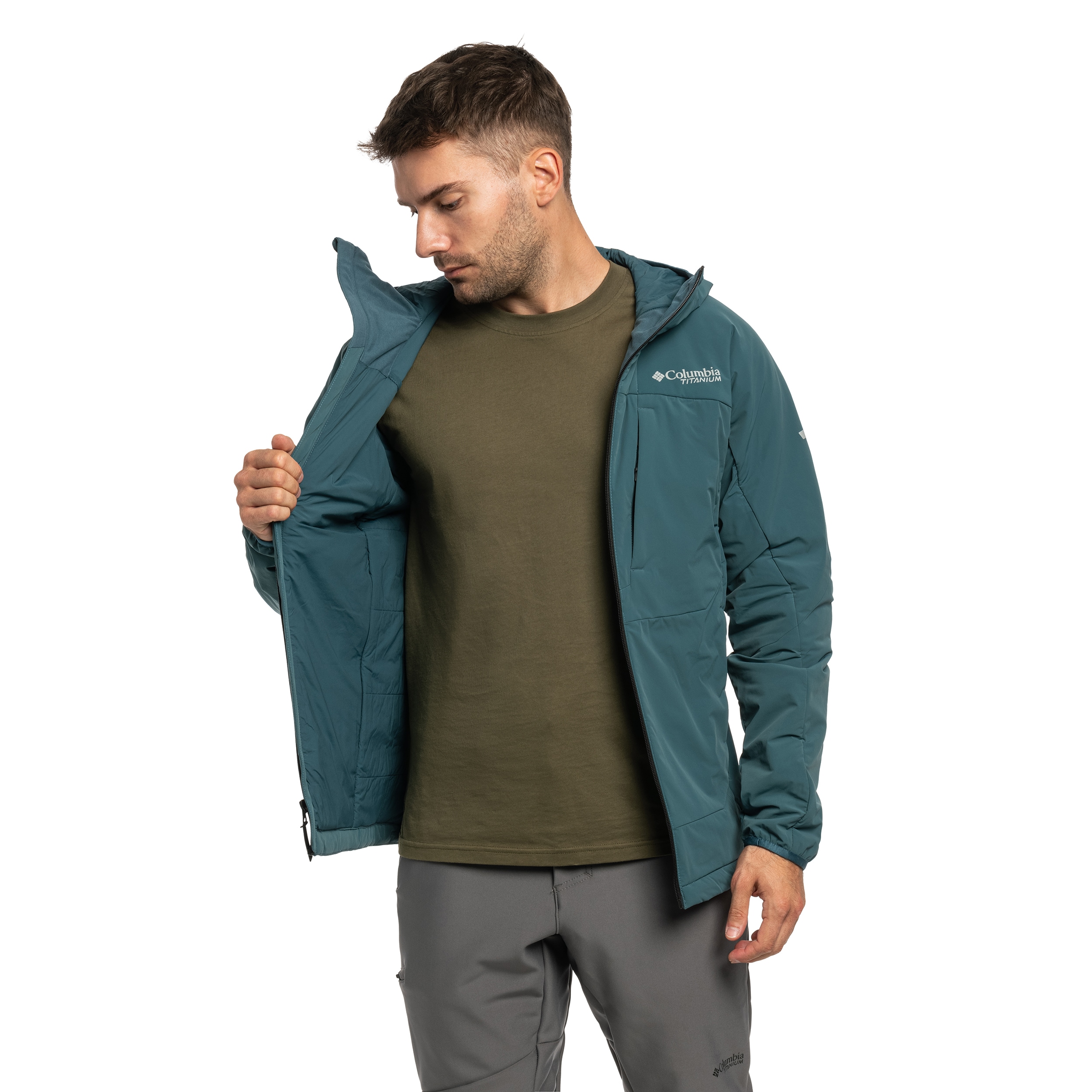Geacă Columbia Silver Leaf Lite Insulated Hooded Jacket - Everblue