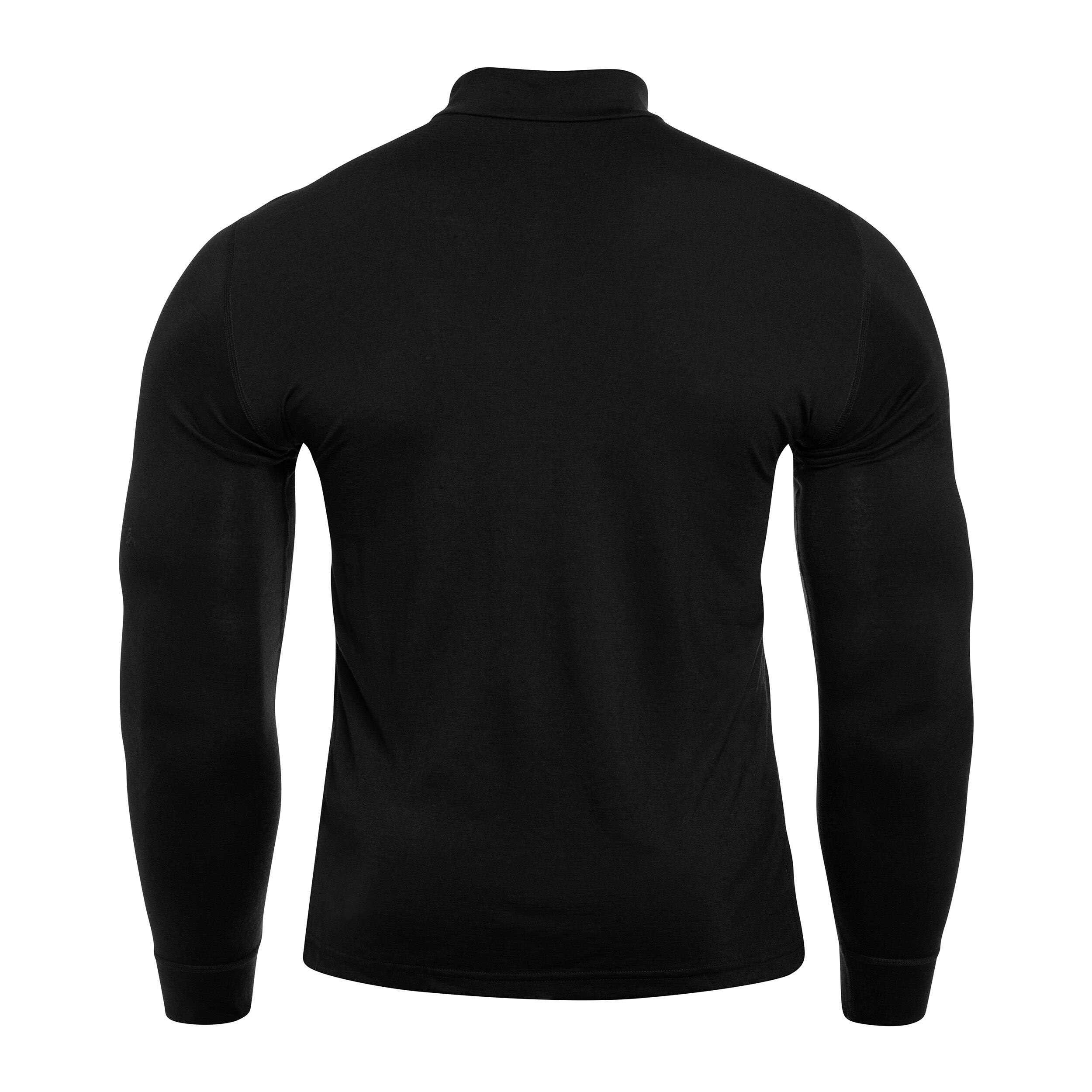 Tricou termactiv cu mâneci lungi Odlo Merino 200 Base Layer Half-Zip - Black