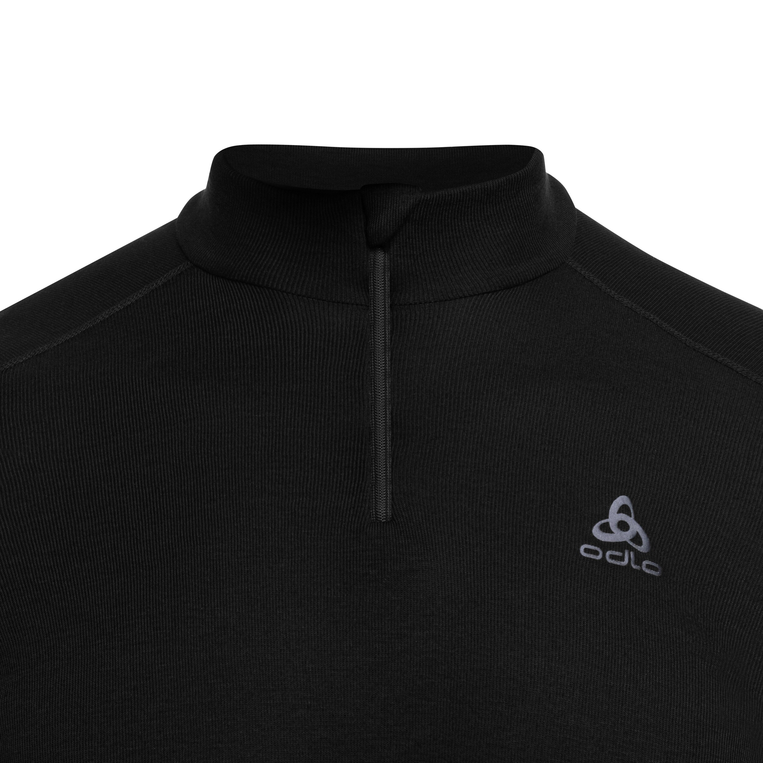 Tricou termoactiv cu mâneci lungi Odlo Active Warm Base Layer Half-Zip - Black