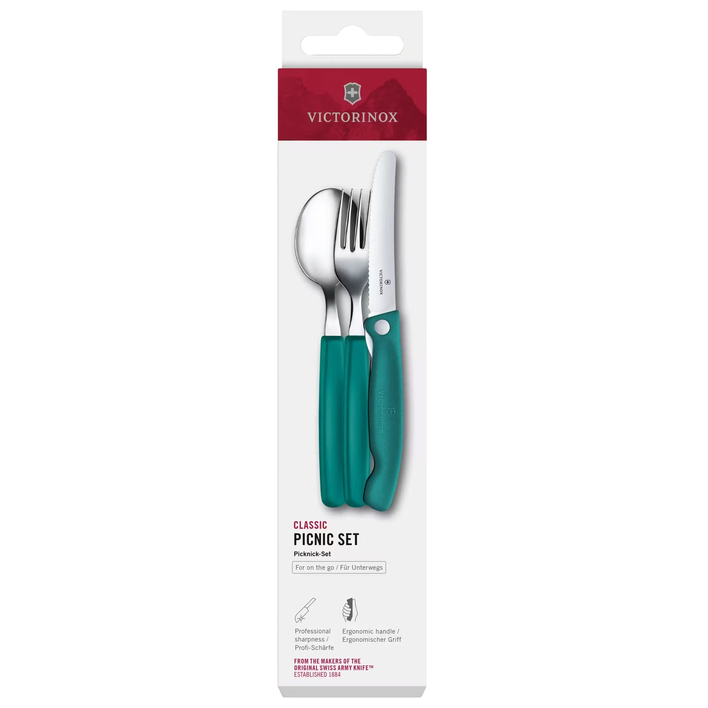 Set de tacâmuri Victorinox Picnic Classic - Kale Green