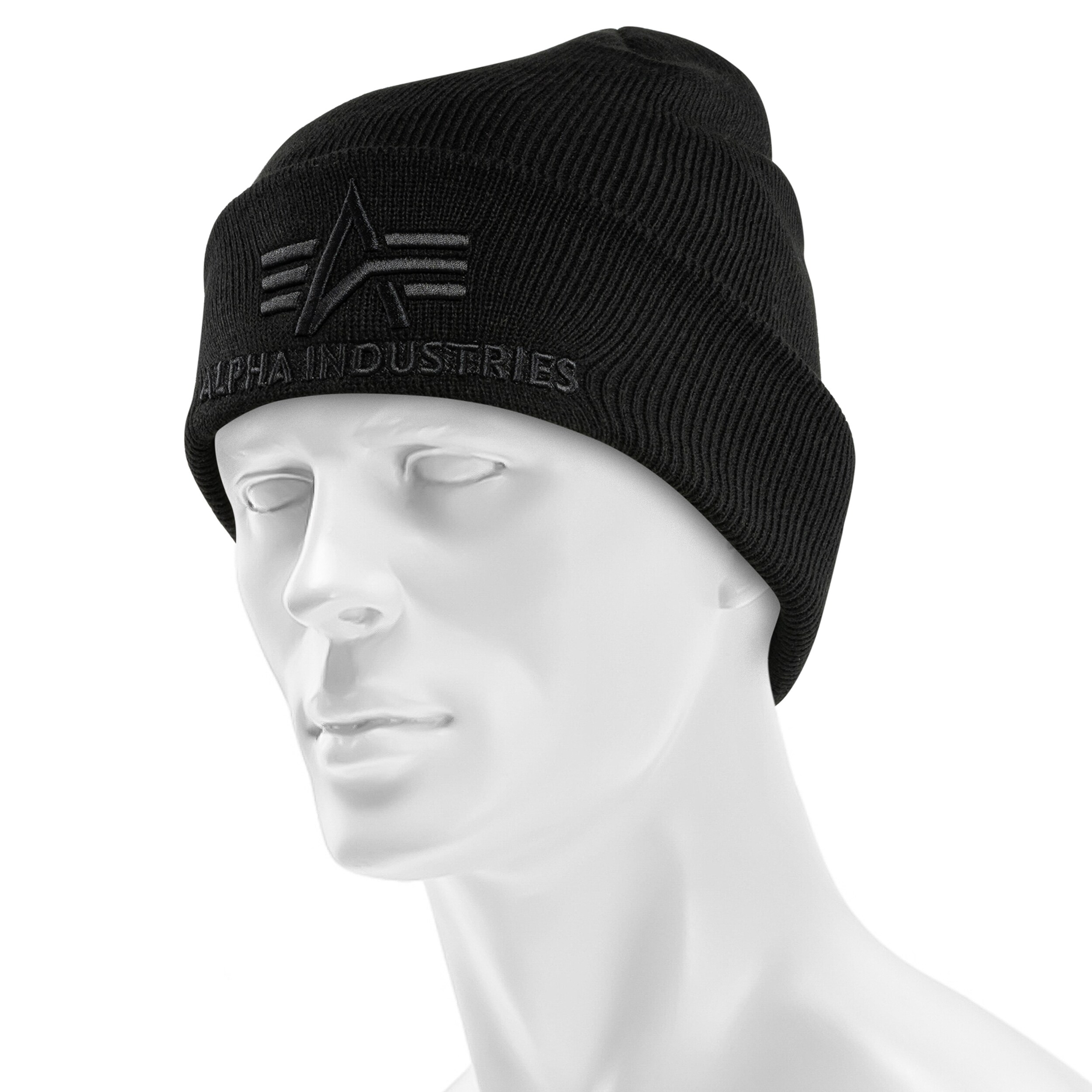 Căciulă Alpha Industries 3D Beanie - Black