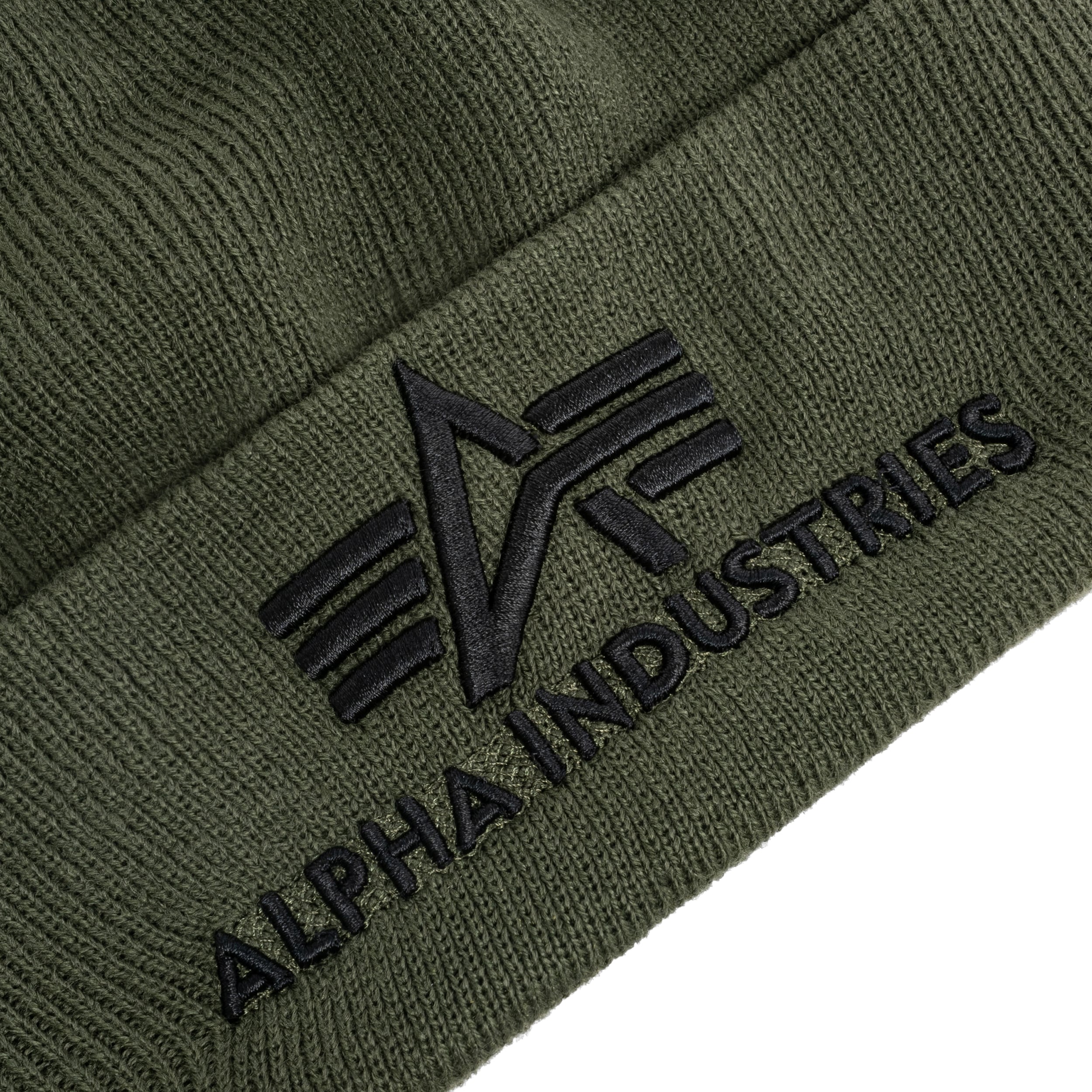 Căciulă Alpha Industries 3D Beanie - Dark Green