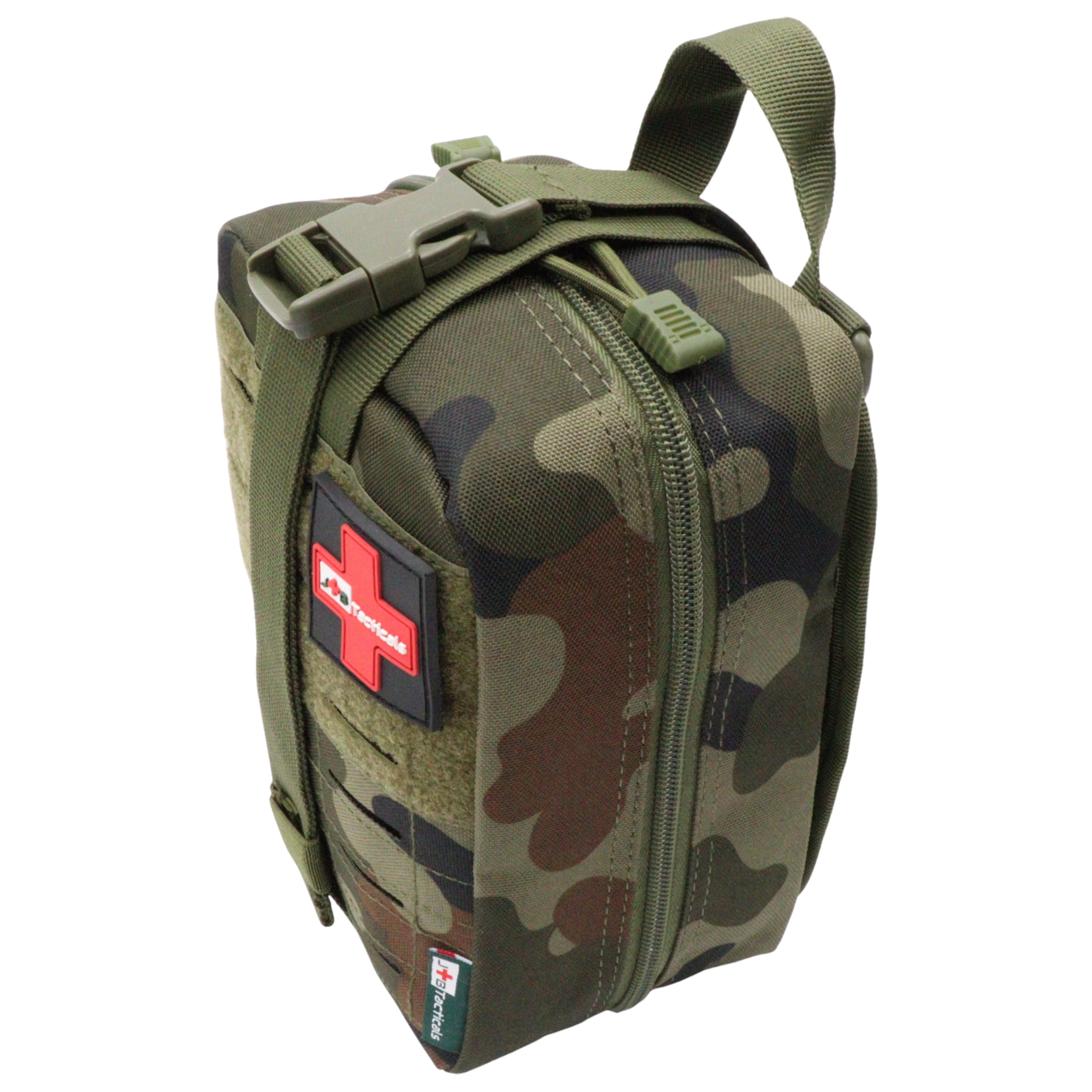 Trusă de prim ajutor tactică JB Tacticals MOLLE IFAK - wz.93 Pantera PL Woodland