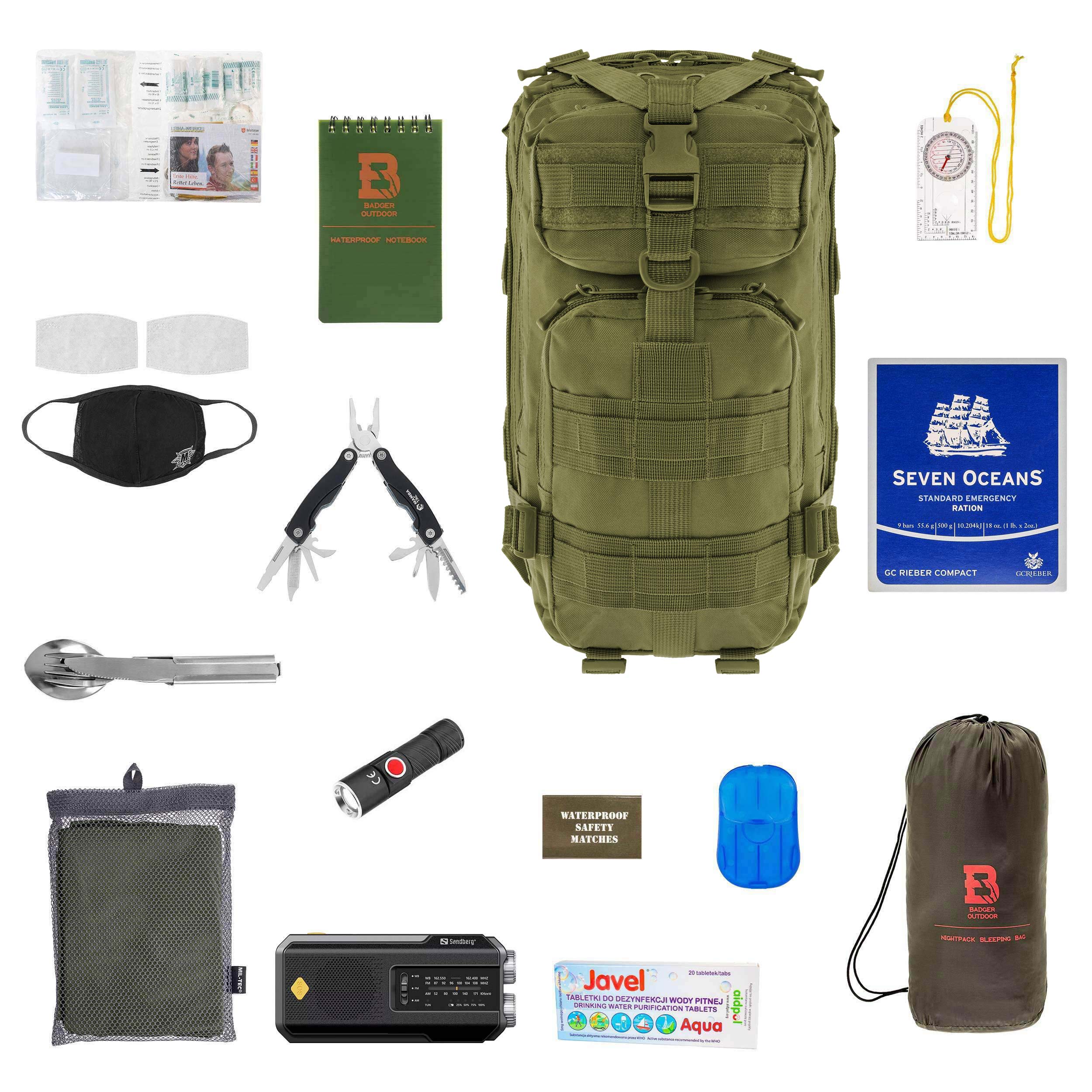 Rucsac RCB Badger Outdoor Recon 25 l Olive - echipat