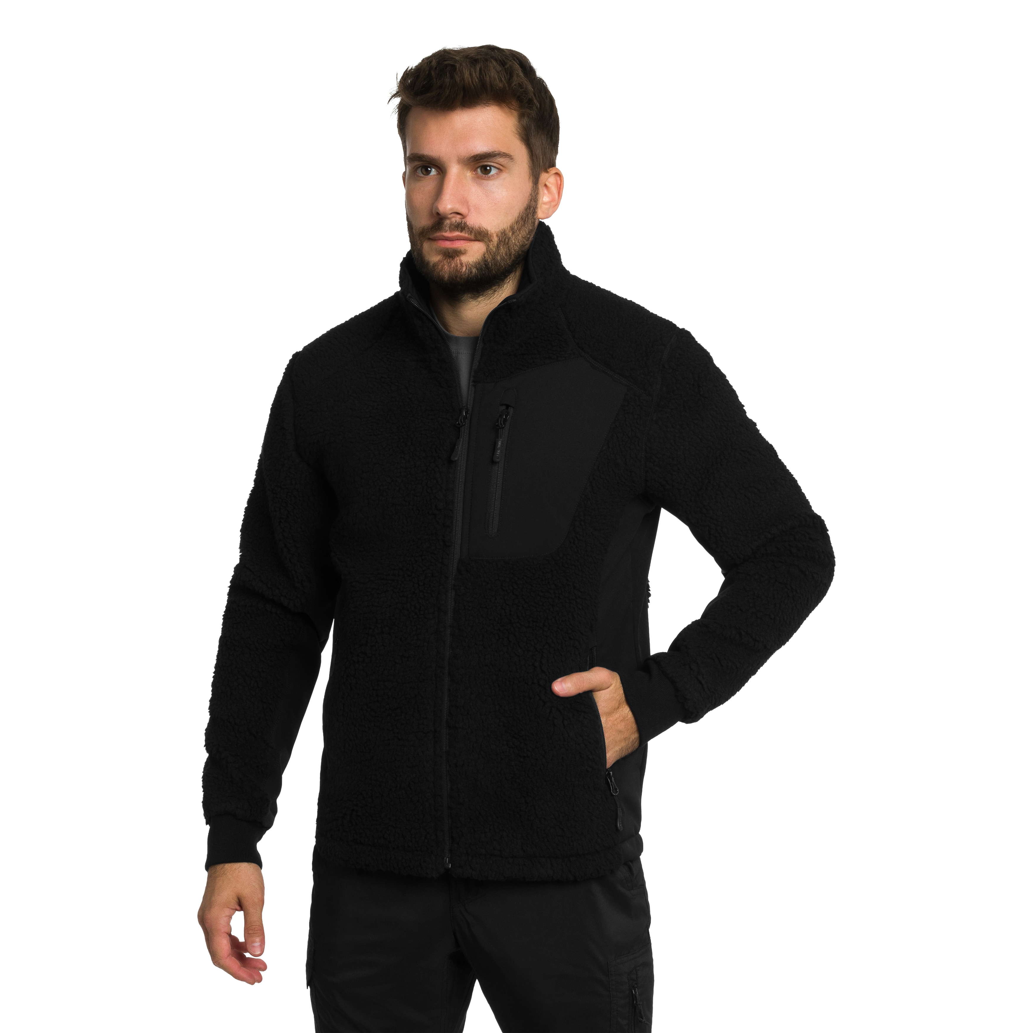Bluză Mil-Tec Bearforce Cold Weather Teddy-Fleece - Black