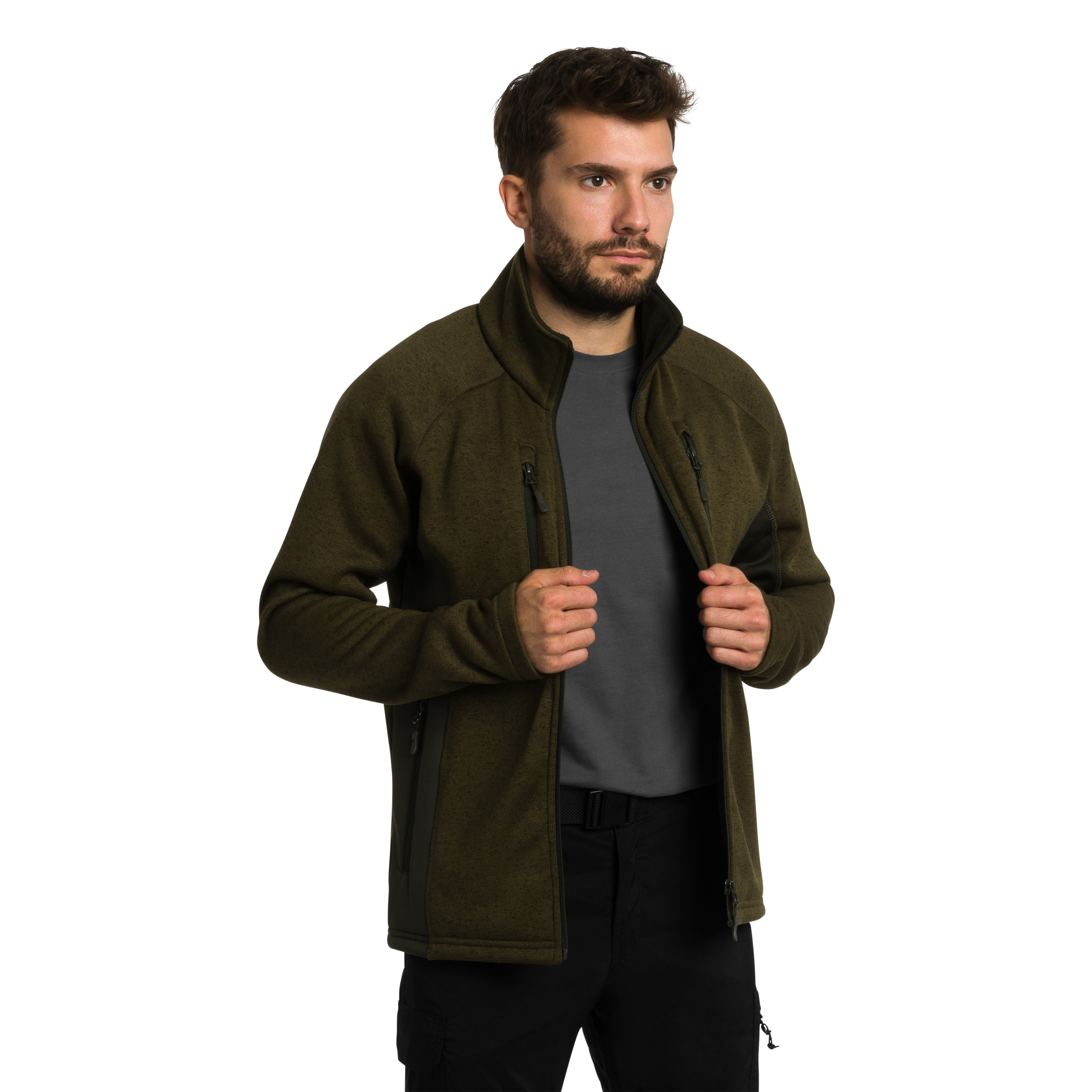 Bluză polar Mil-Tec Outdoor Structure Fleece - Olive