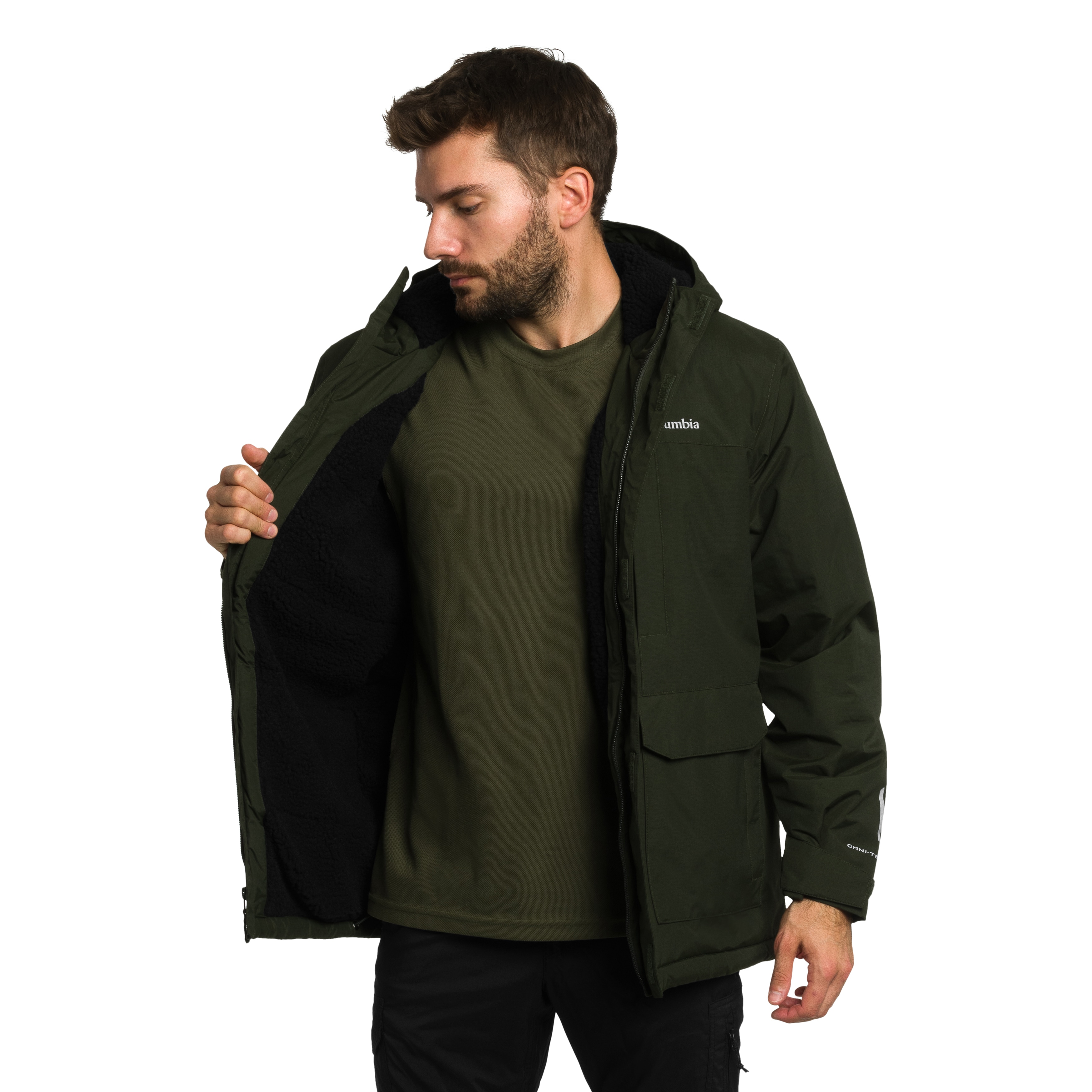 Geacă Columbia Landroamer Sherpa Lined Waterproof Hooded - Greenscape