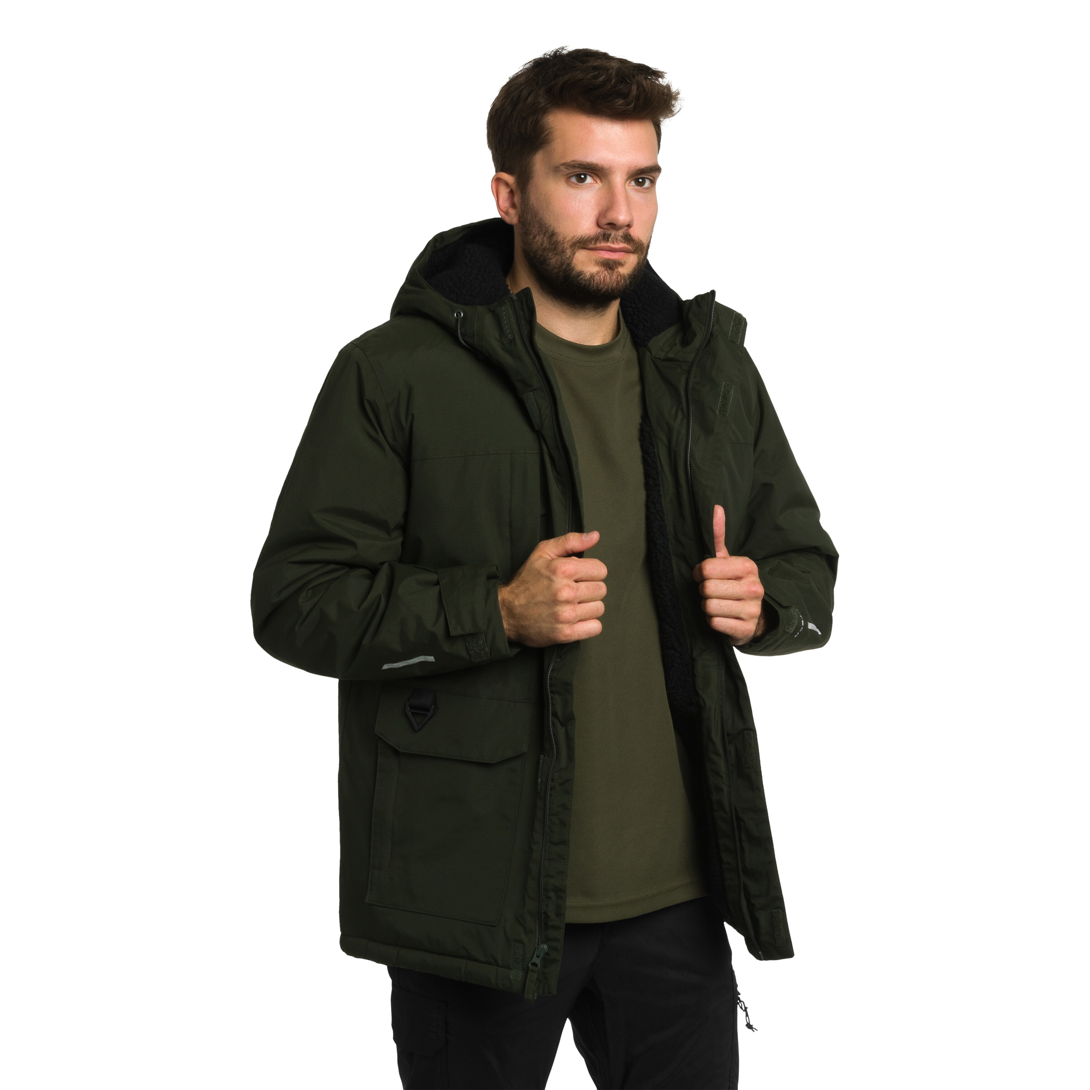 Geacă Columbia Landroamer Sherpa Lined Waterproof Hooded - Greenscape