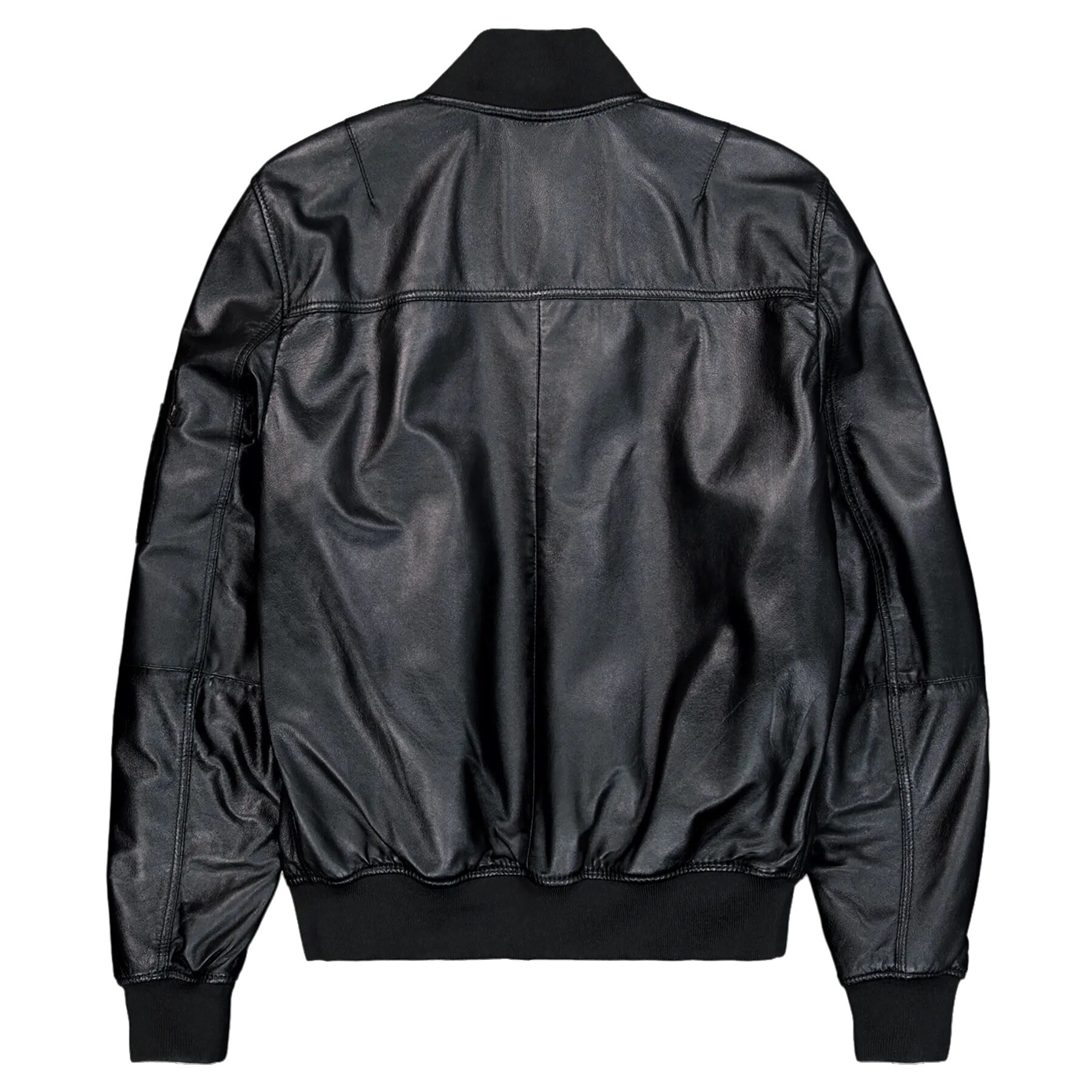 Geacă Alpha Industries MA-1 Leather Bomber - Black