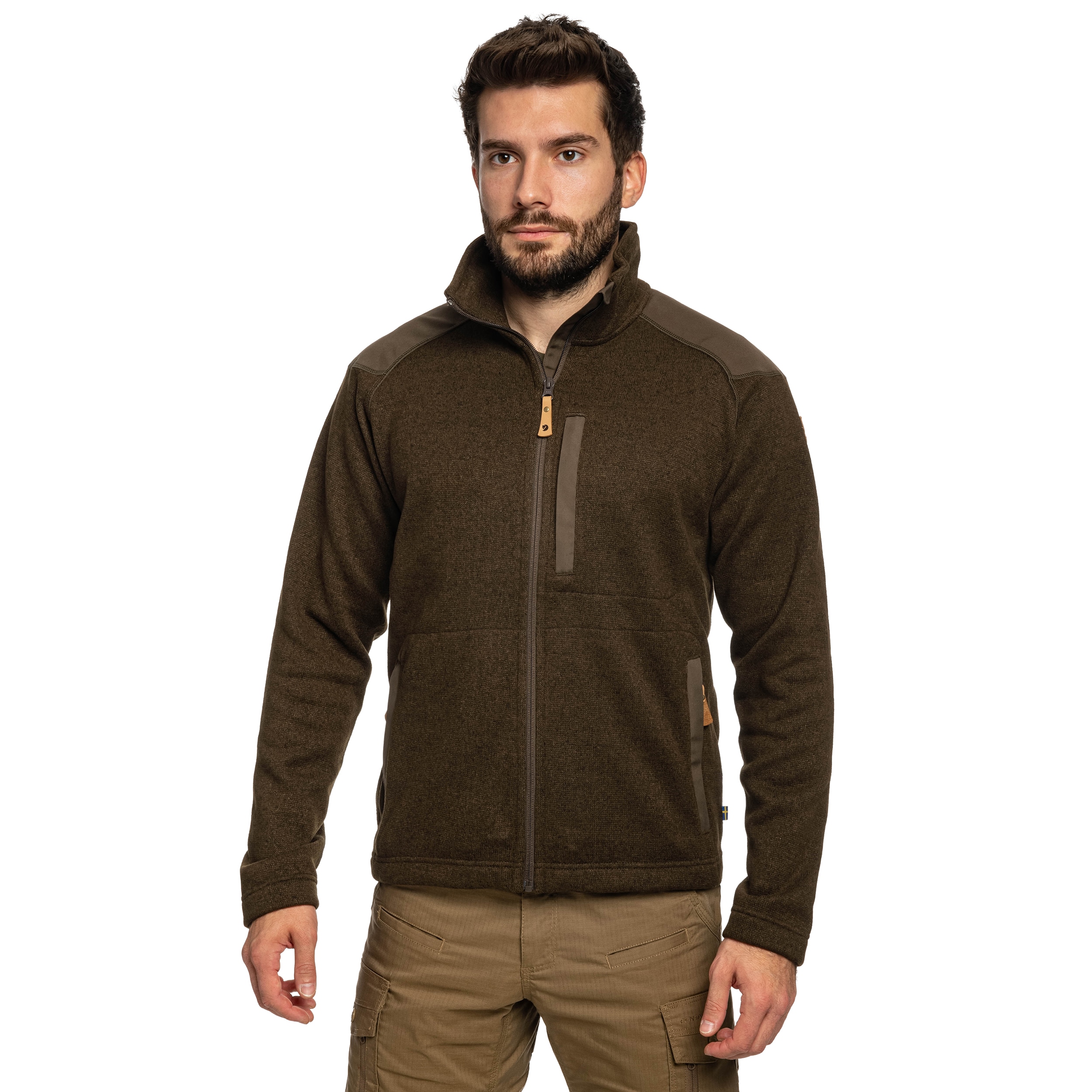 Bluză polar Fjallraven Buck Fleece - Dark Olive