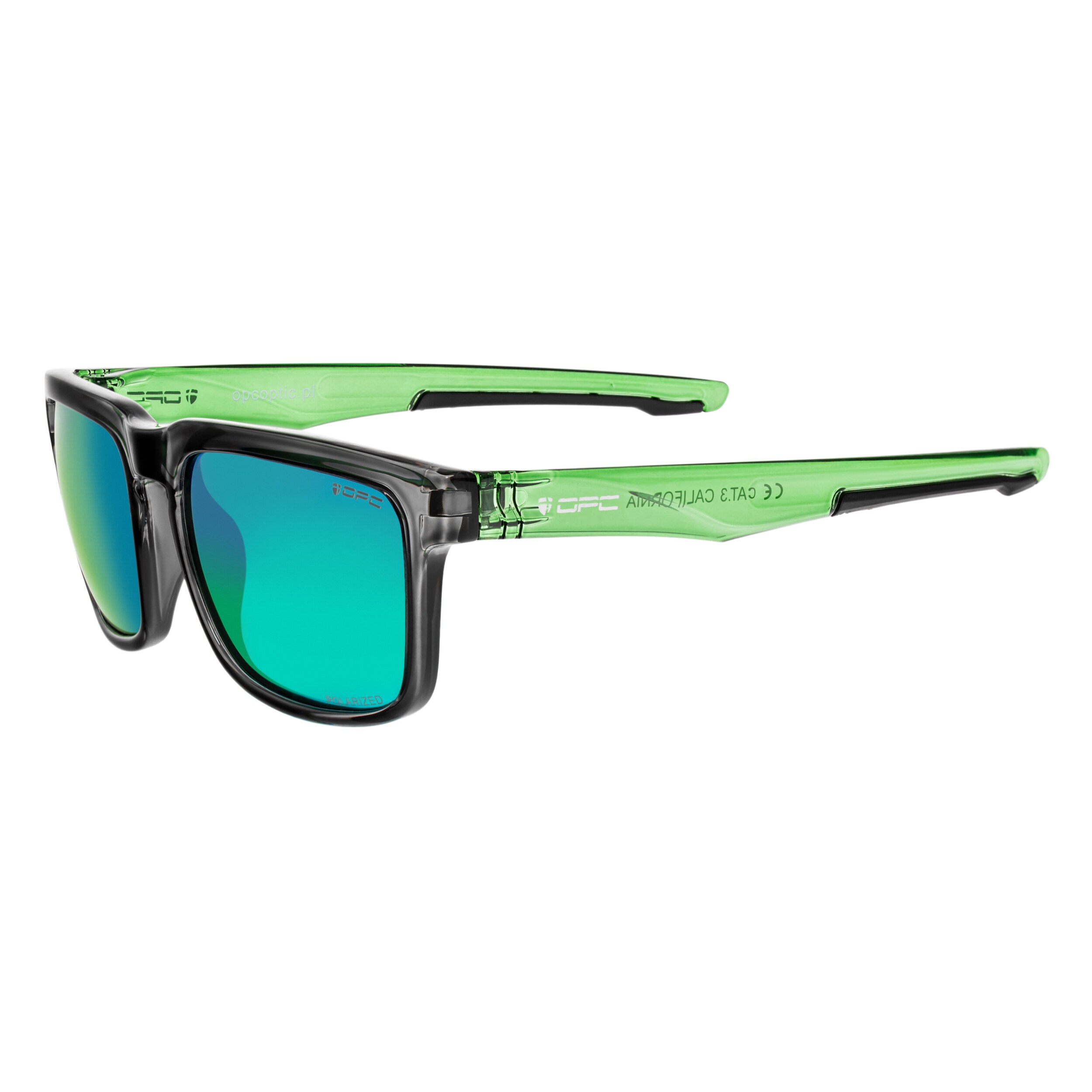 Ochelari de soare OPC Lifestyle California Black/Green Revo cu polarizare