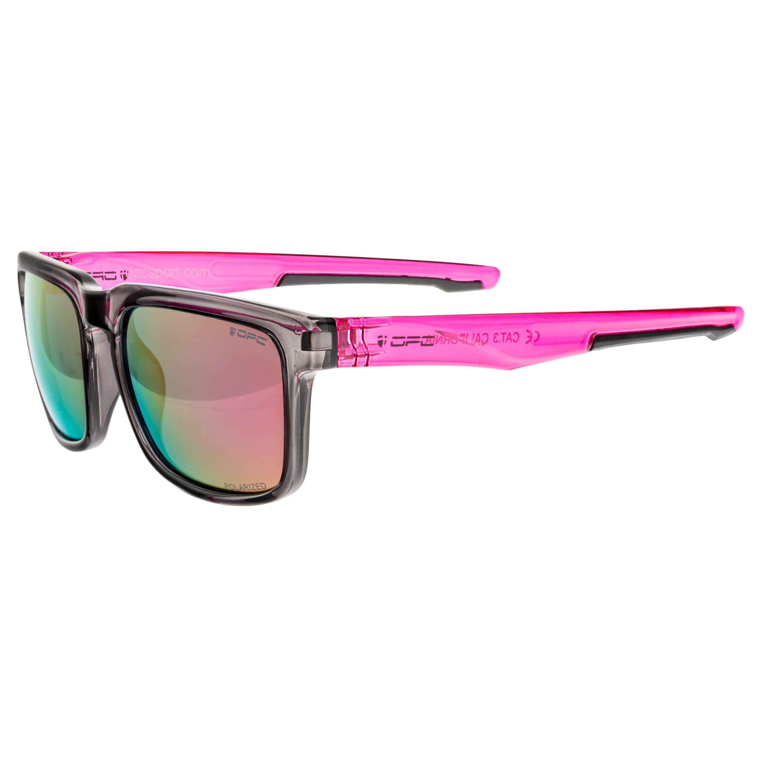 Ochelari de soare OPC Lifestyle California Black/Pink Revo cu polarizare