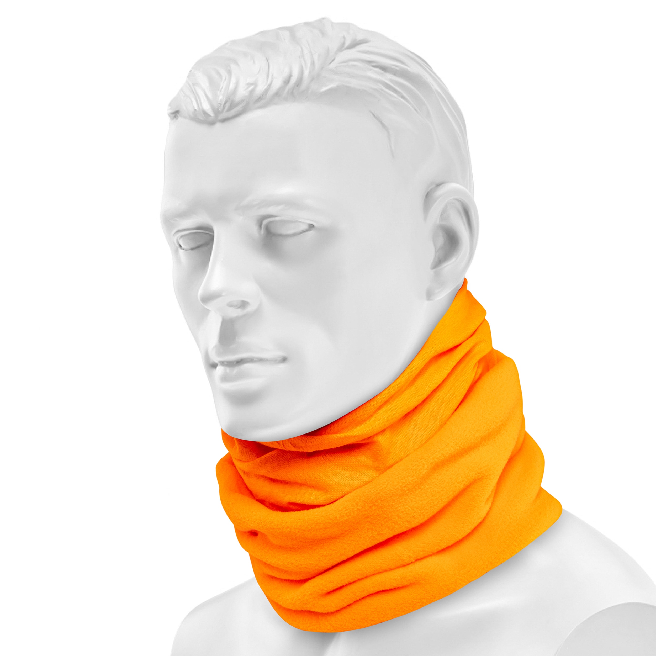 Eșarfă de protecție Buff Safety Polar Neckwear - Solid Orange Fluor