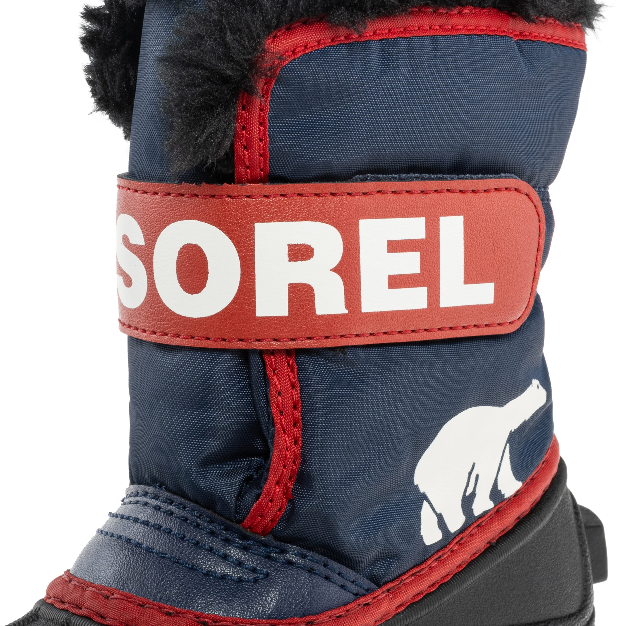 Încălțăminte de zăpadă pentru copii Sorel Snow Commander Boot - Nocturnal/Sail Red