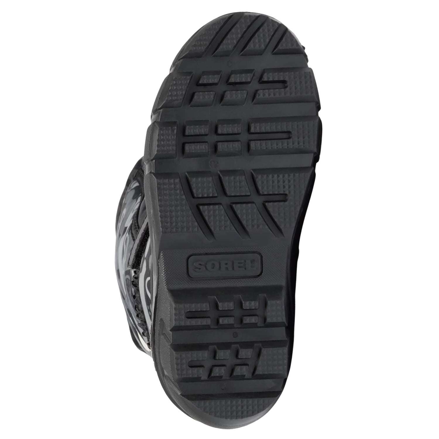 Încălțăminte de zăpadă pentru copii Sorel Flurry Print Youth Boot - Black/Quarry