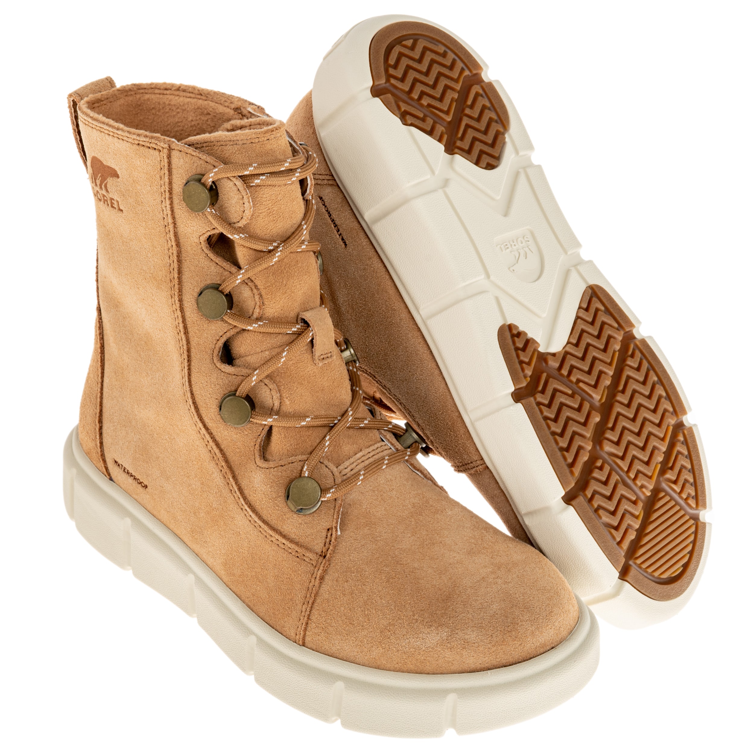 Încălțăminte de damă Sorel Explorer III Joan - Tawny Buff/Chalk