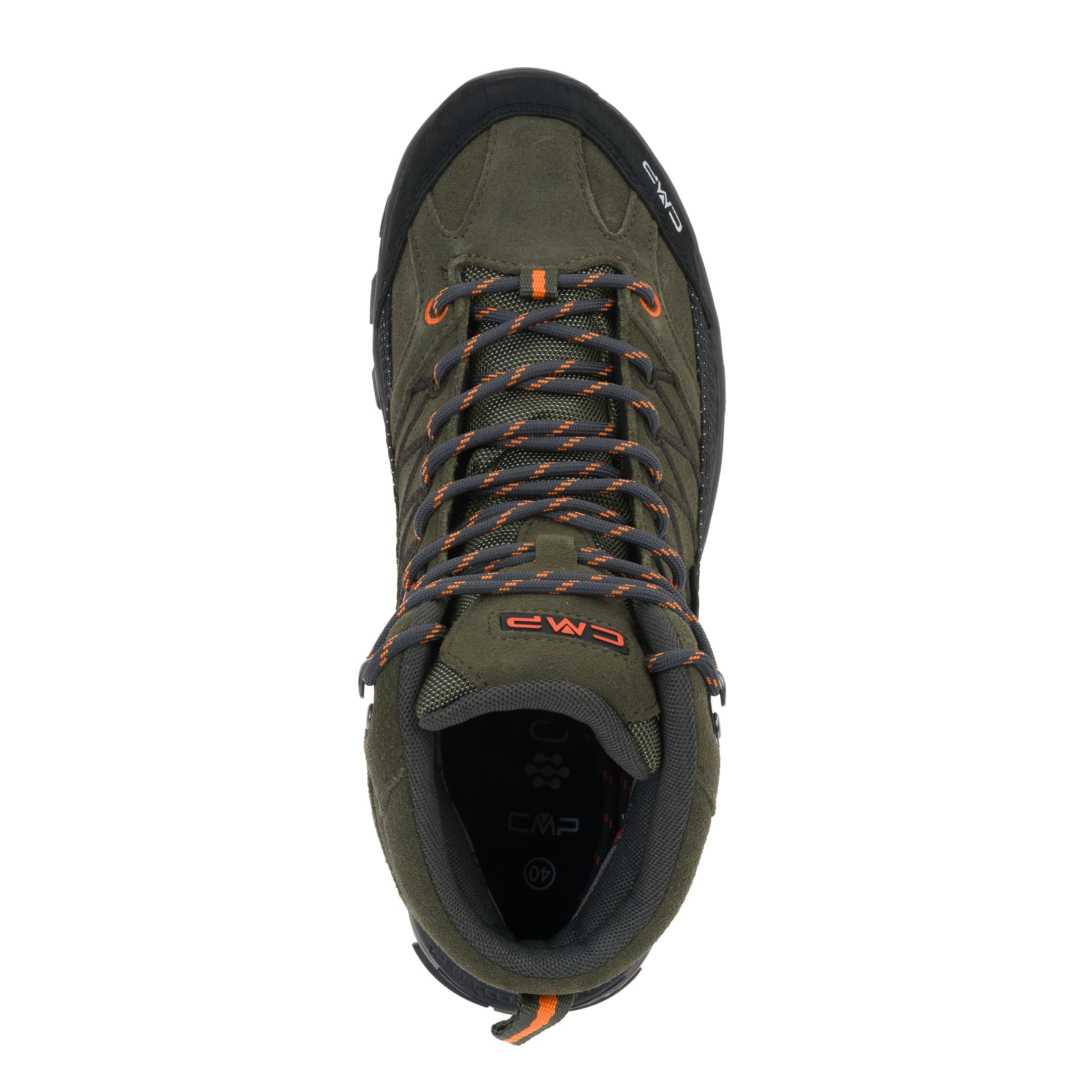 Încălțăminte de trekking CMP Rigel Mid Waterproof - Olive/Flame