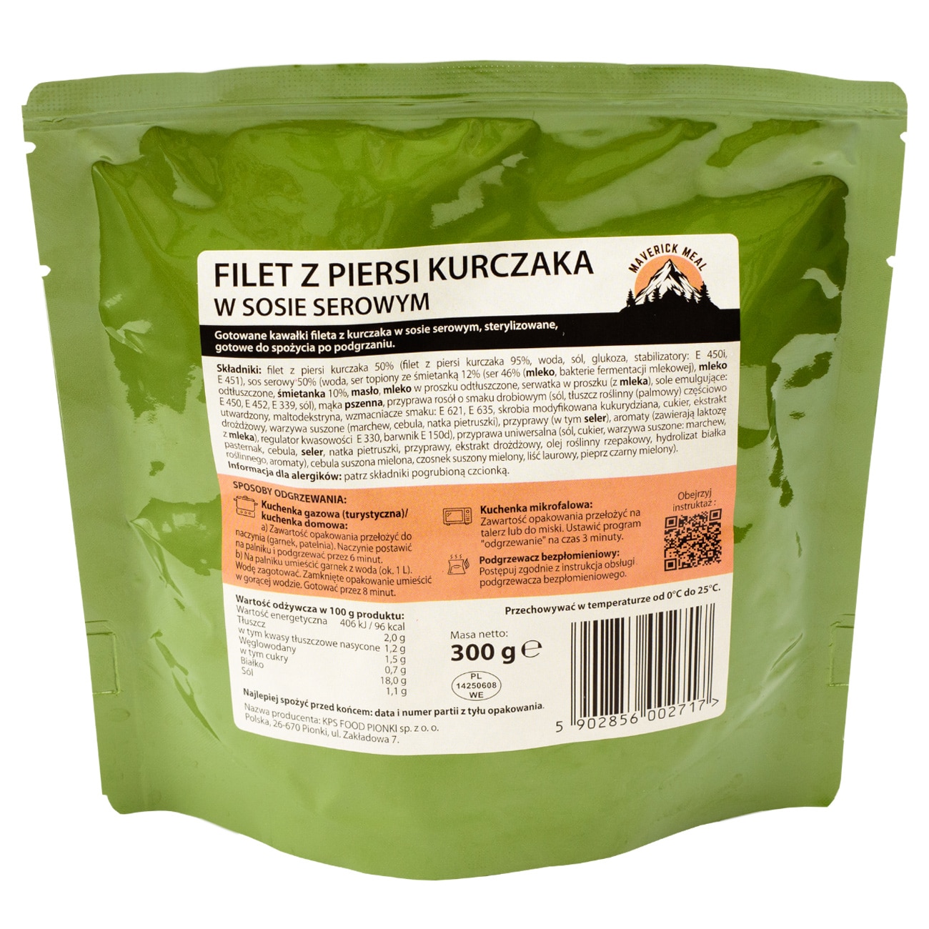 Mâncare gata preparată Maverick Food Pui cu sos de brânză- 300 g