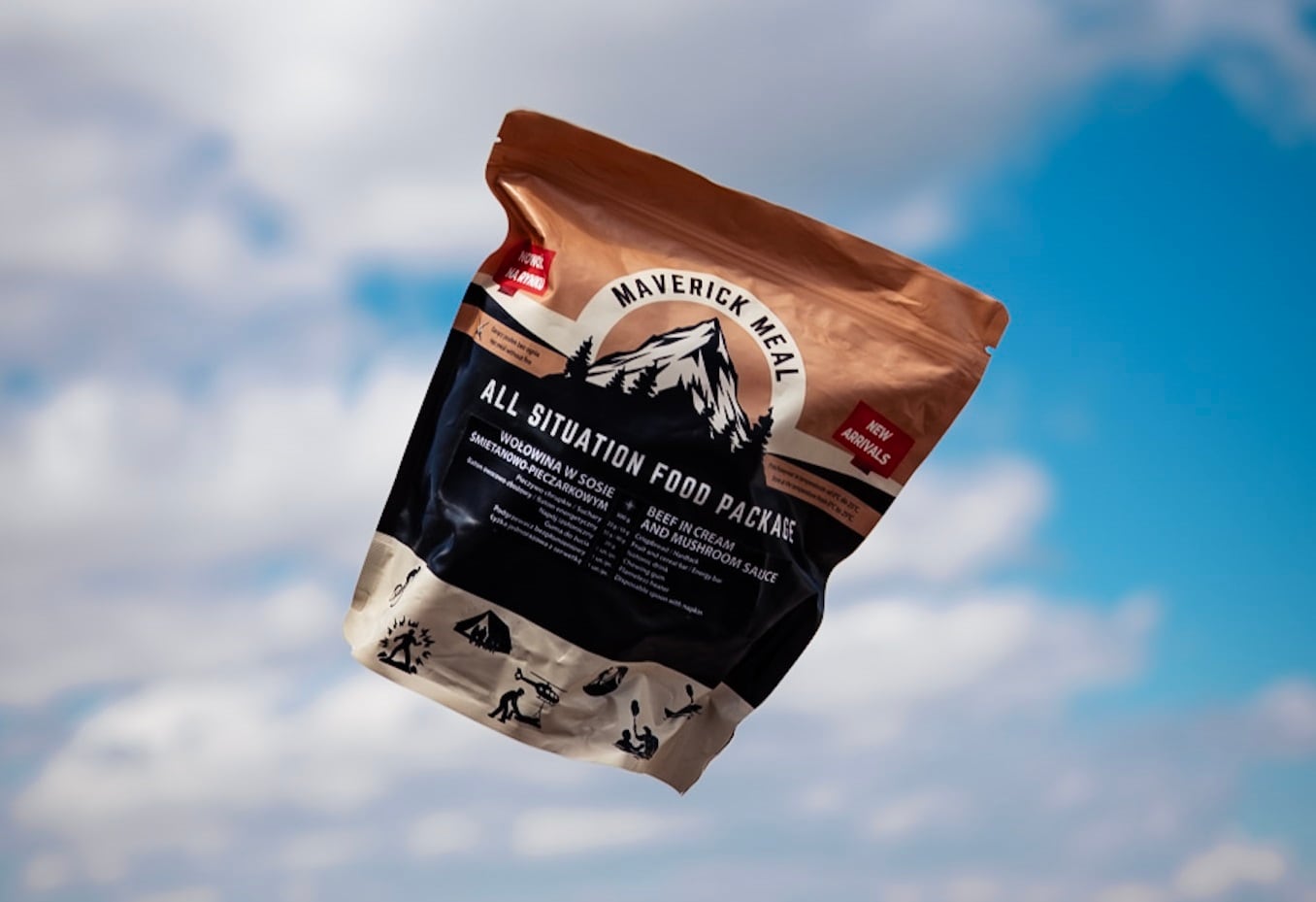 Rație alimentară Maverick Food Midi Cârnați în sos barbecue - 380 g