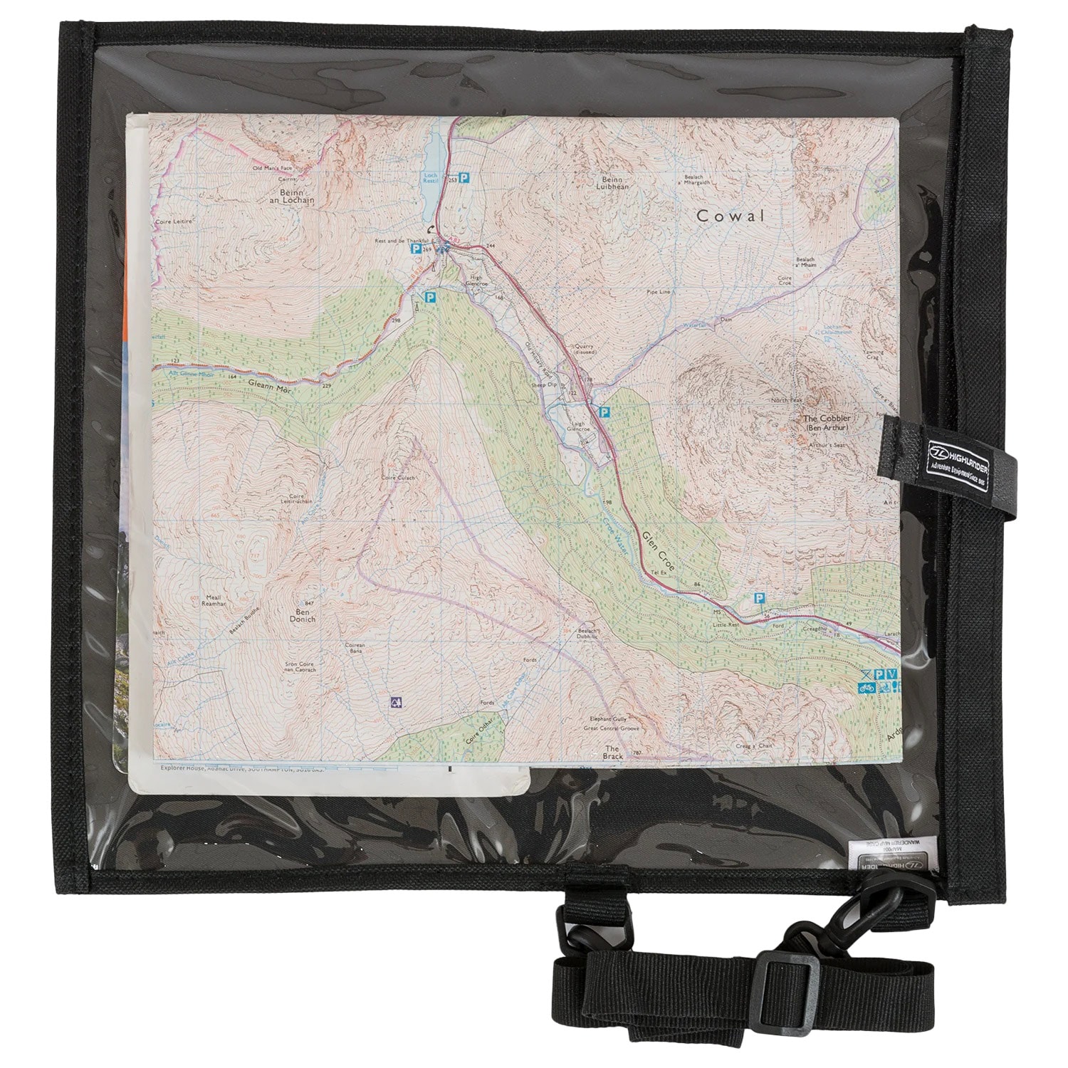 Husă pentru hartă Highlander Outdoor Wanderer Flexible Map Case