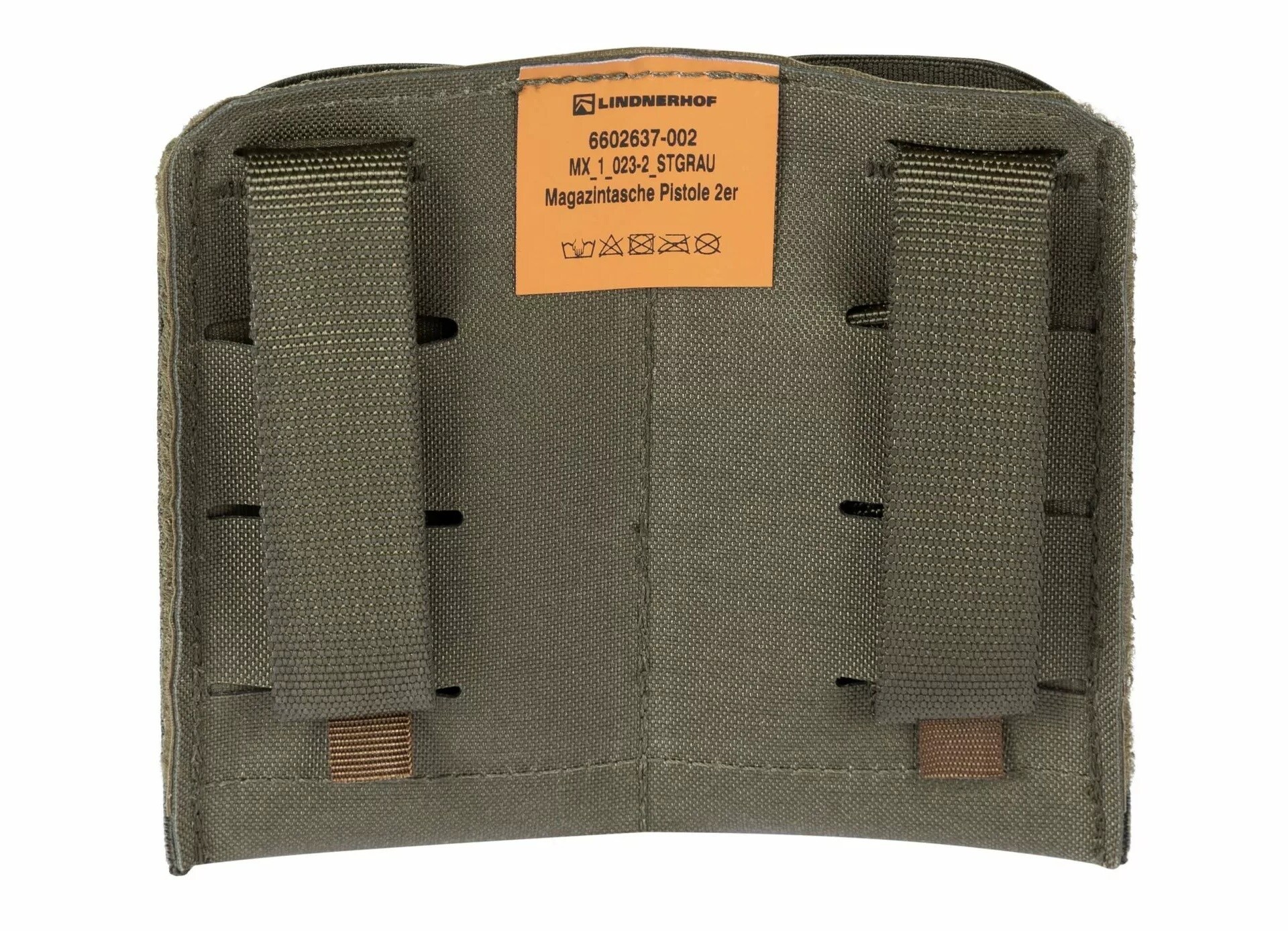 Husă Lindnerhof Magazine Pouch Double MX023-2 pentru încătoare 9 mm - Stone Grey