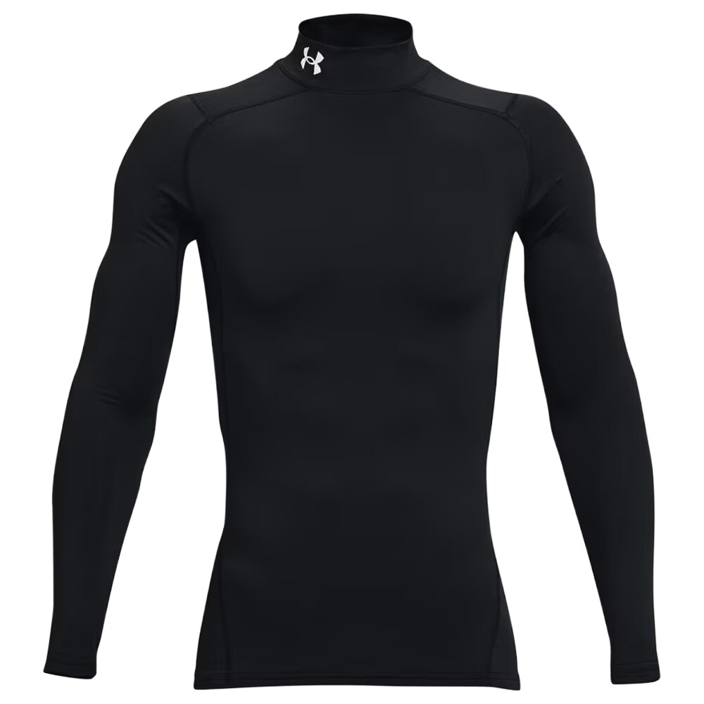 Tricou termoactiv Under Armour ColdGear Compression - Black/White