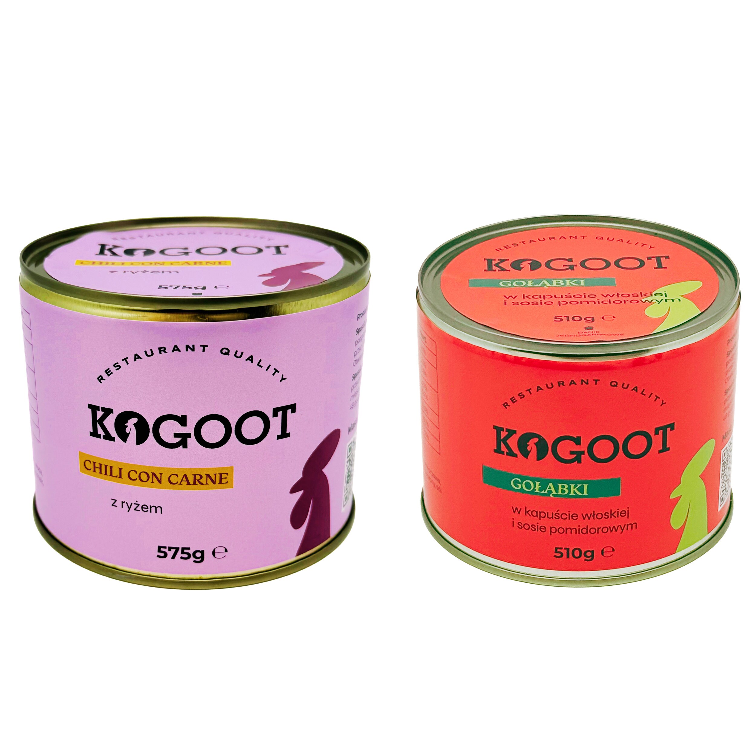 Conservă alimentară Kogoot - Chili con carne 575 g, Sarmale 510 g