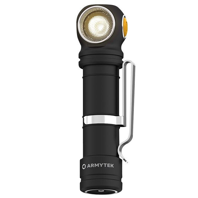 Lanternă frontală și unghiulară Armytek Wizard C2 Pro Max Magnet USB Warm PCB - 3720 lumeni