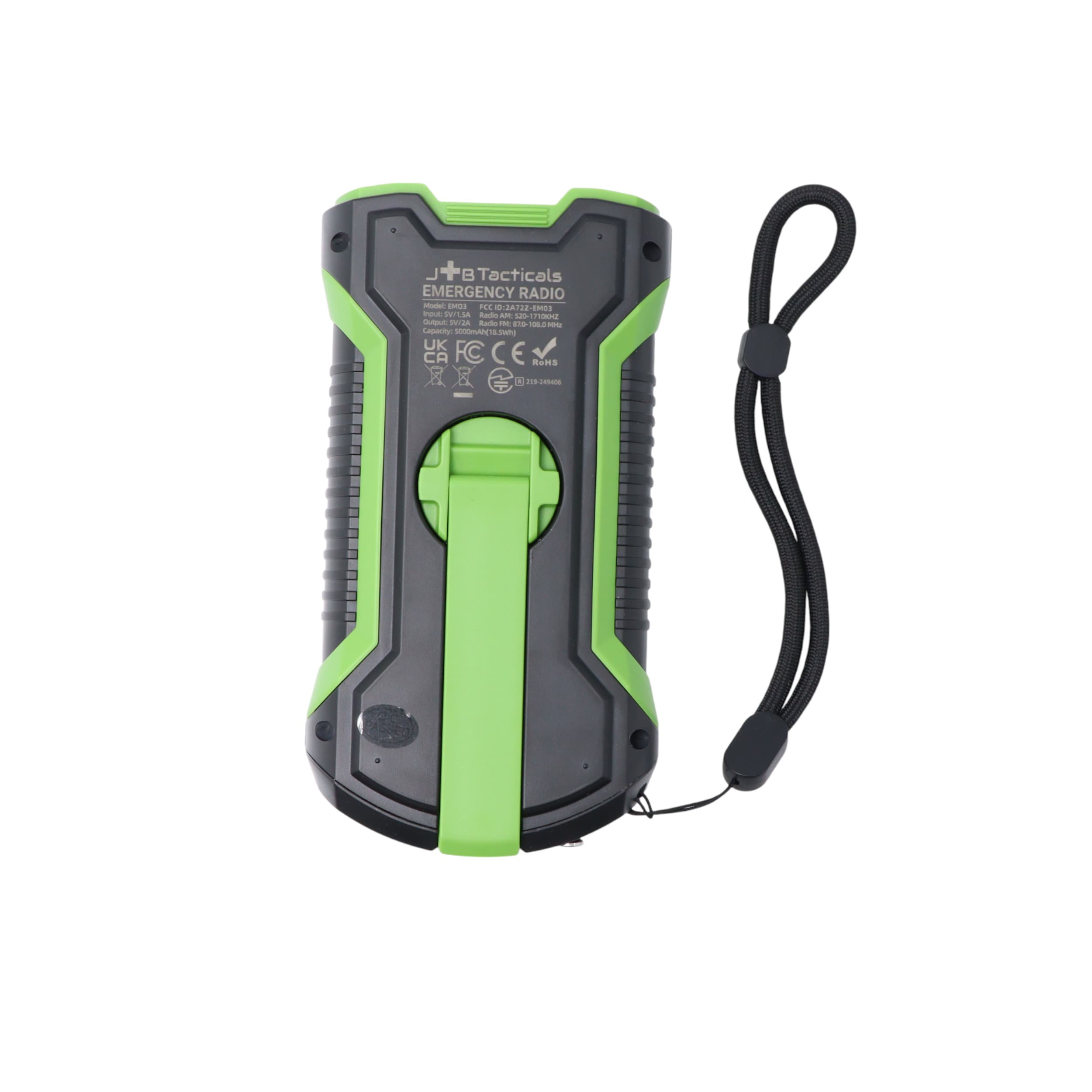 Radio portabil de urgență JB Tacticals JB-07 - Green