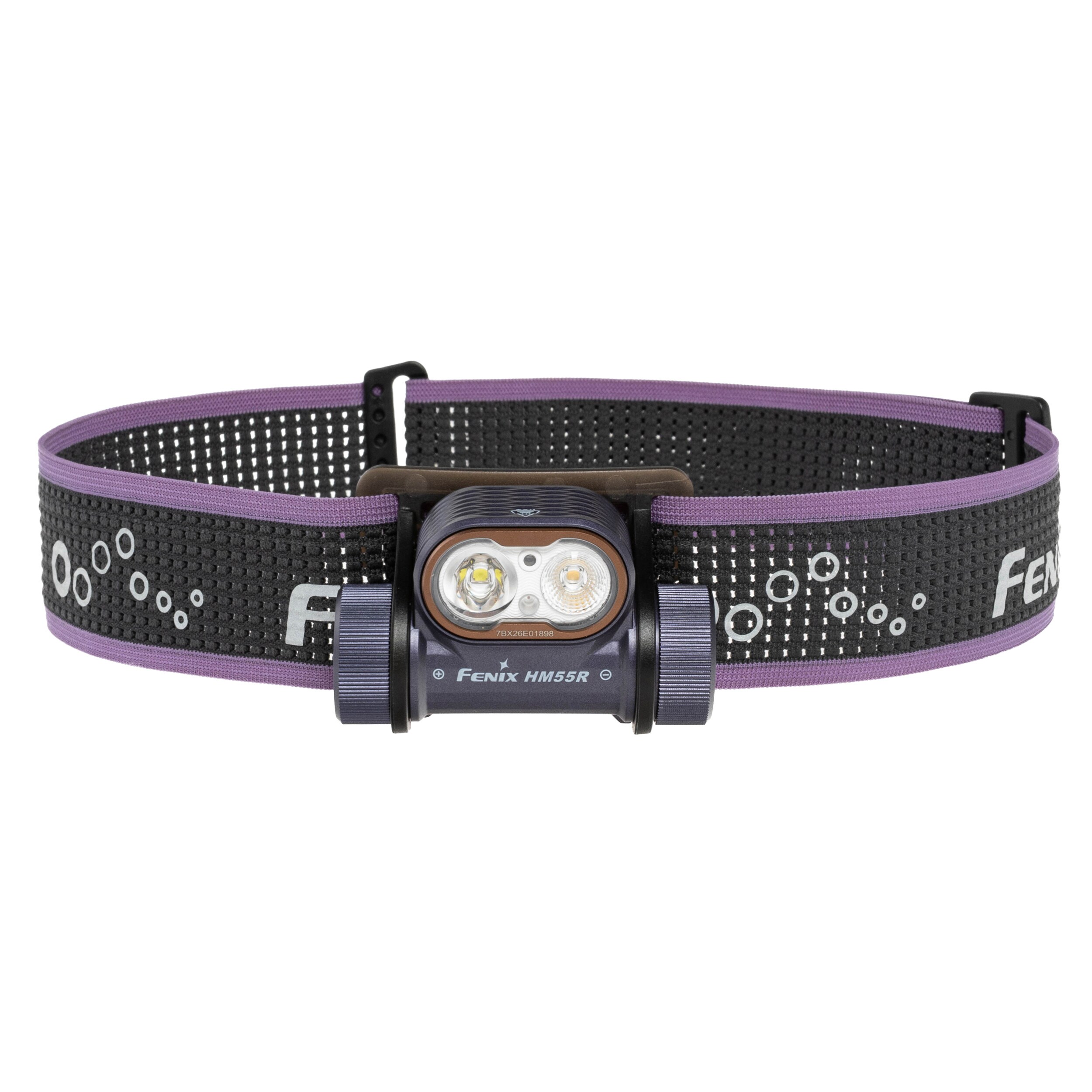 Lanternă frontală Fenix HM55R Dark Purple - 1200 lumeni