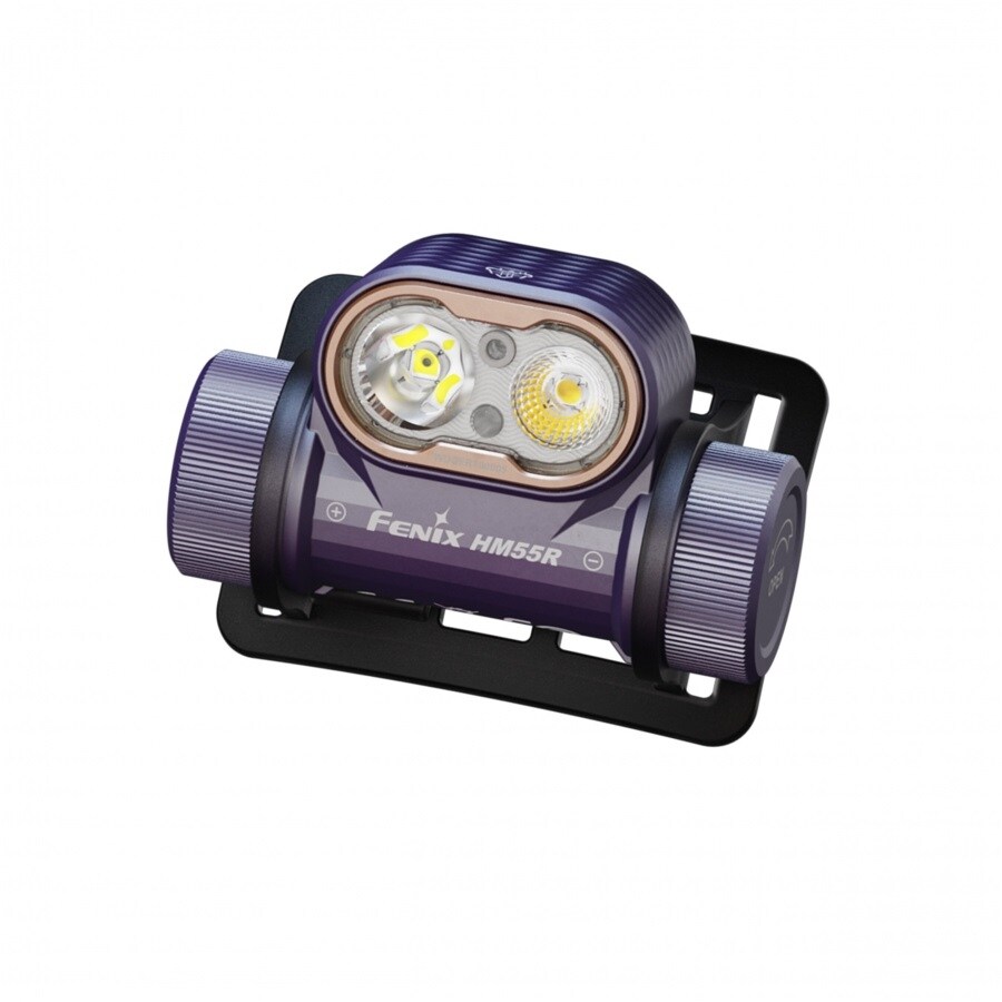 Lanternă frontală Fenix HM55R Dark Purple - 1200 lumeni