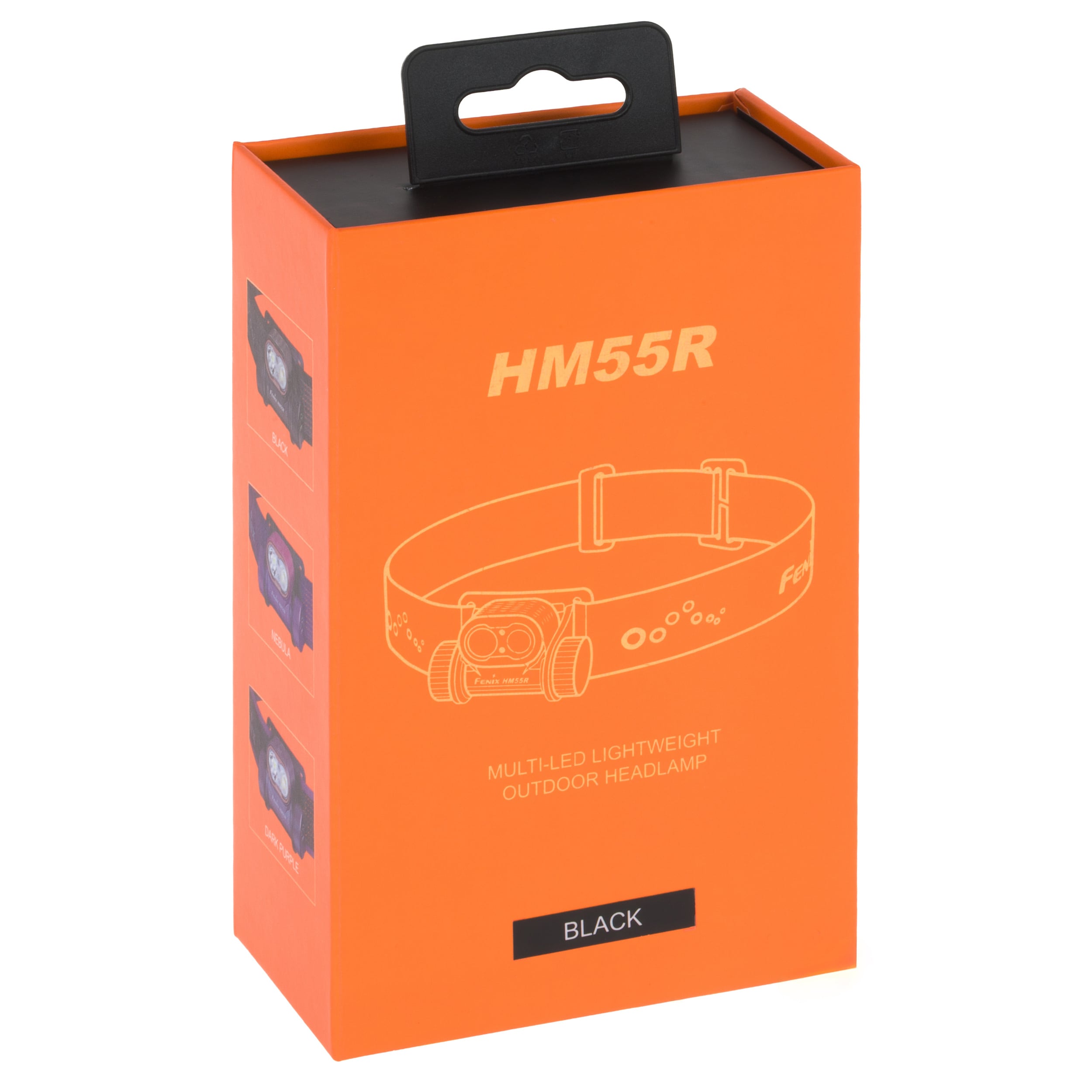 Lanternă frontală Fenix HM55R Black - 1200 lumeni