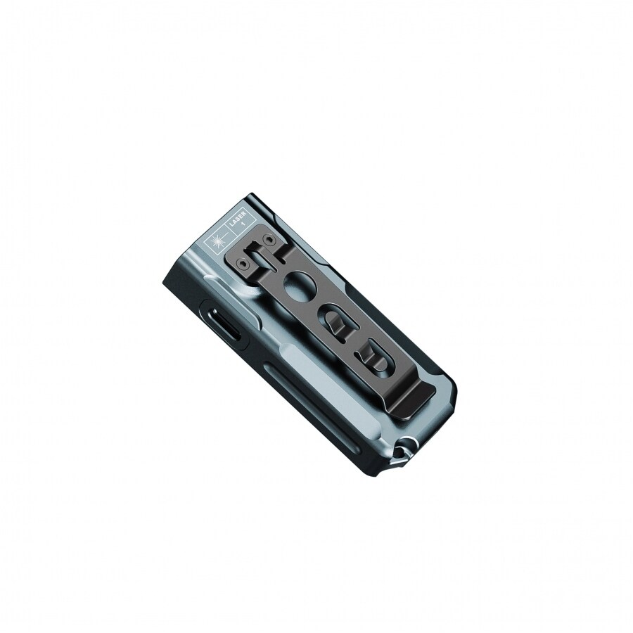 Lanternă cu indicator laser Fenix E06R UV Turquoise - 700 lumeni