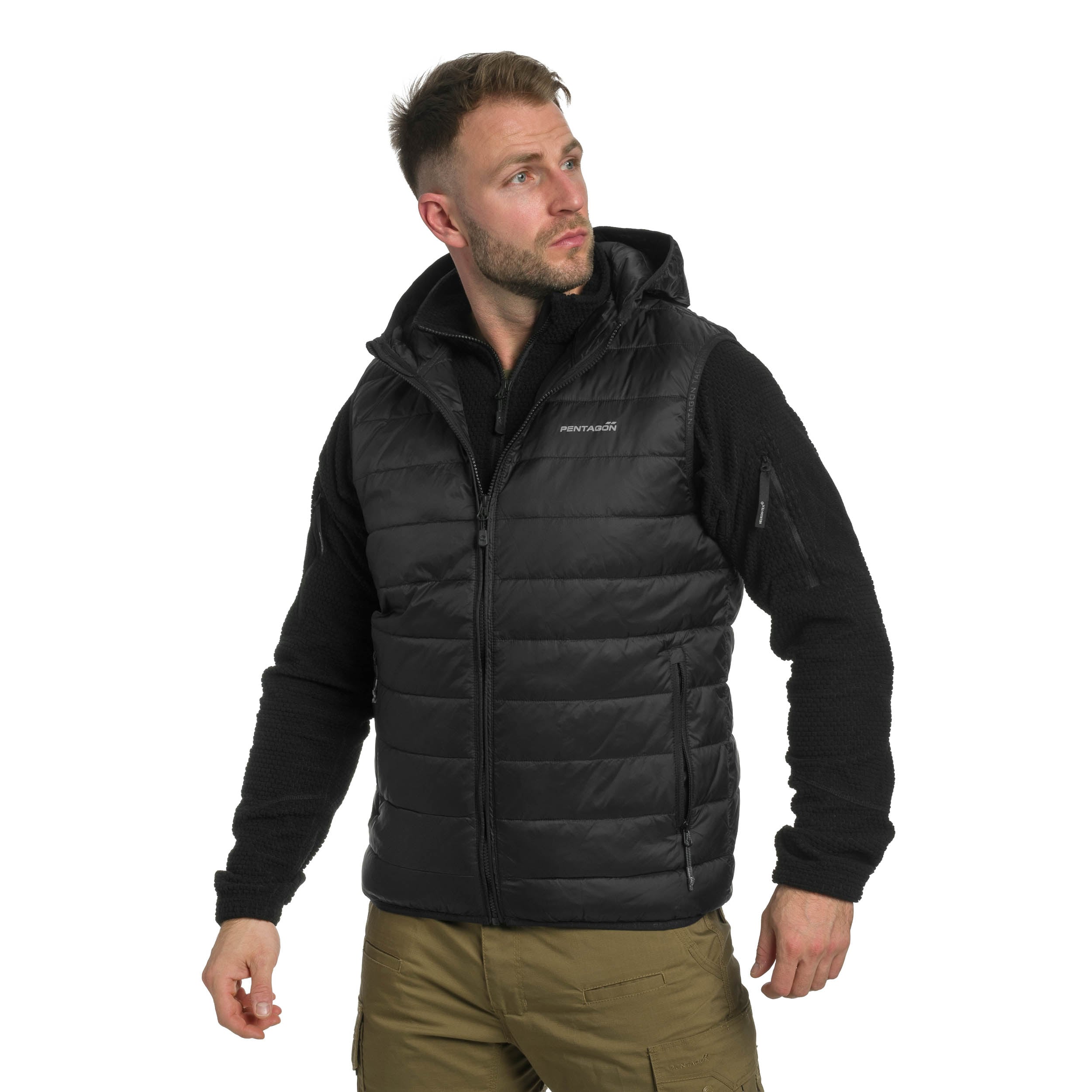 Vestă Pentagon Aurora Hood Vest 2.0 - Black