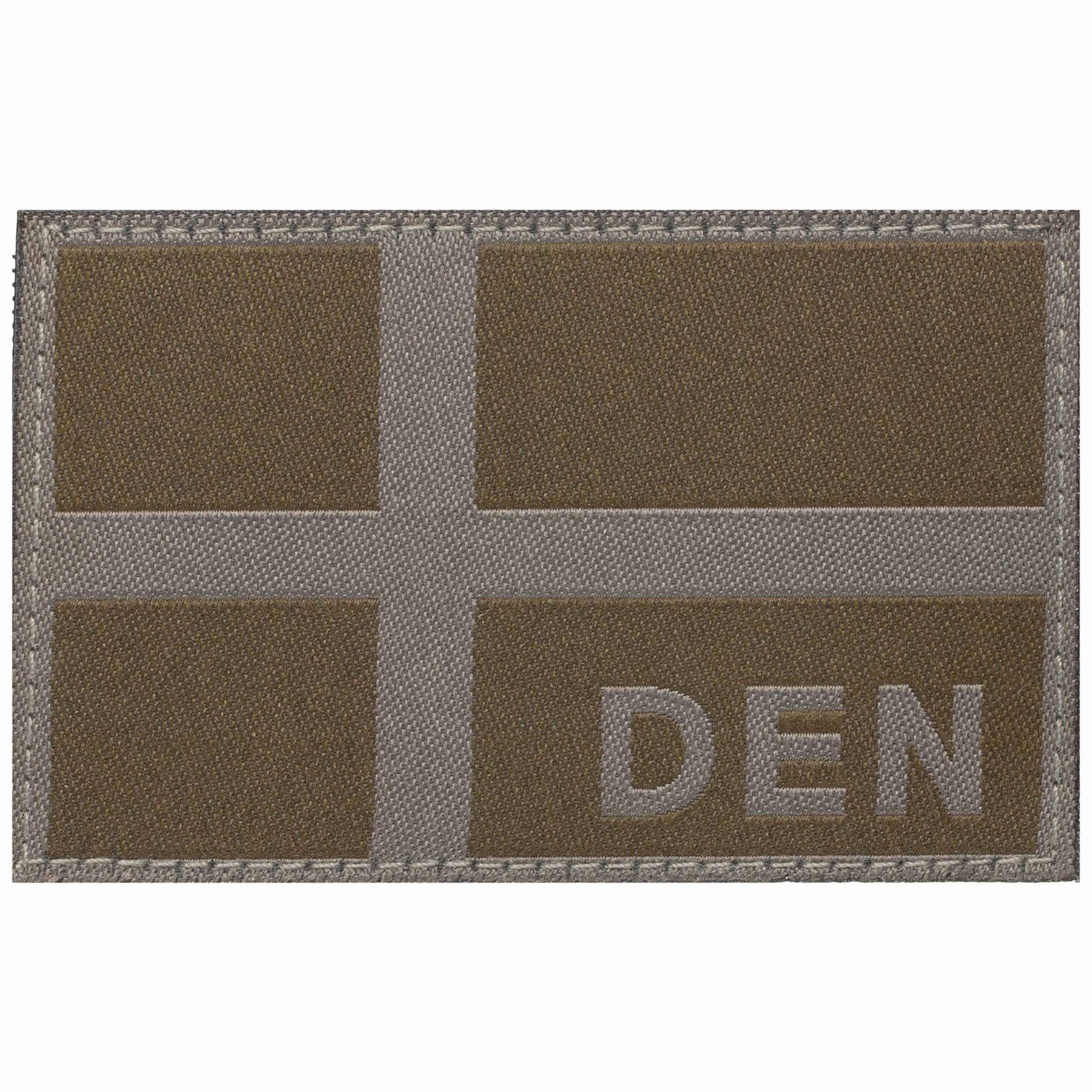 Patch - emblemă Clawgear Steagul Danemarcei 78 x 50 mm - Verde militar