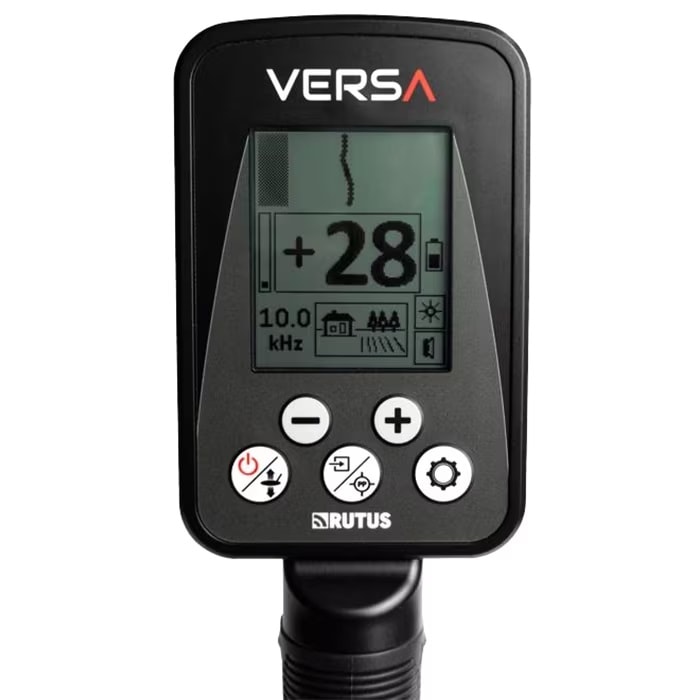 Detector de metale Rutus Versa DD28 + bobină DD 24 cm 4-40 KHZ - set