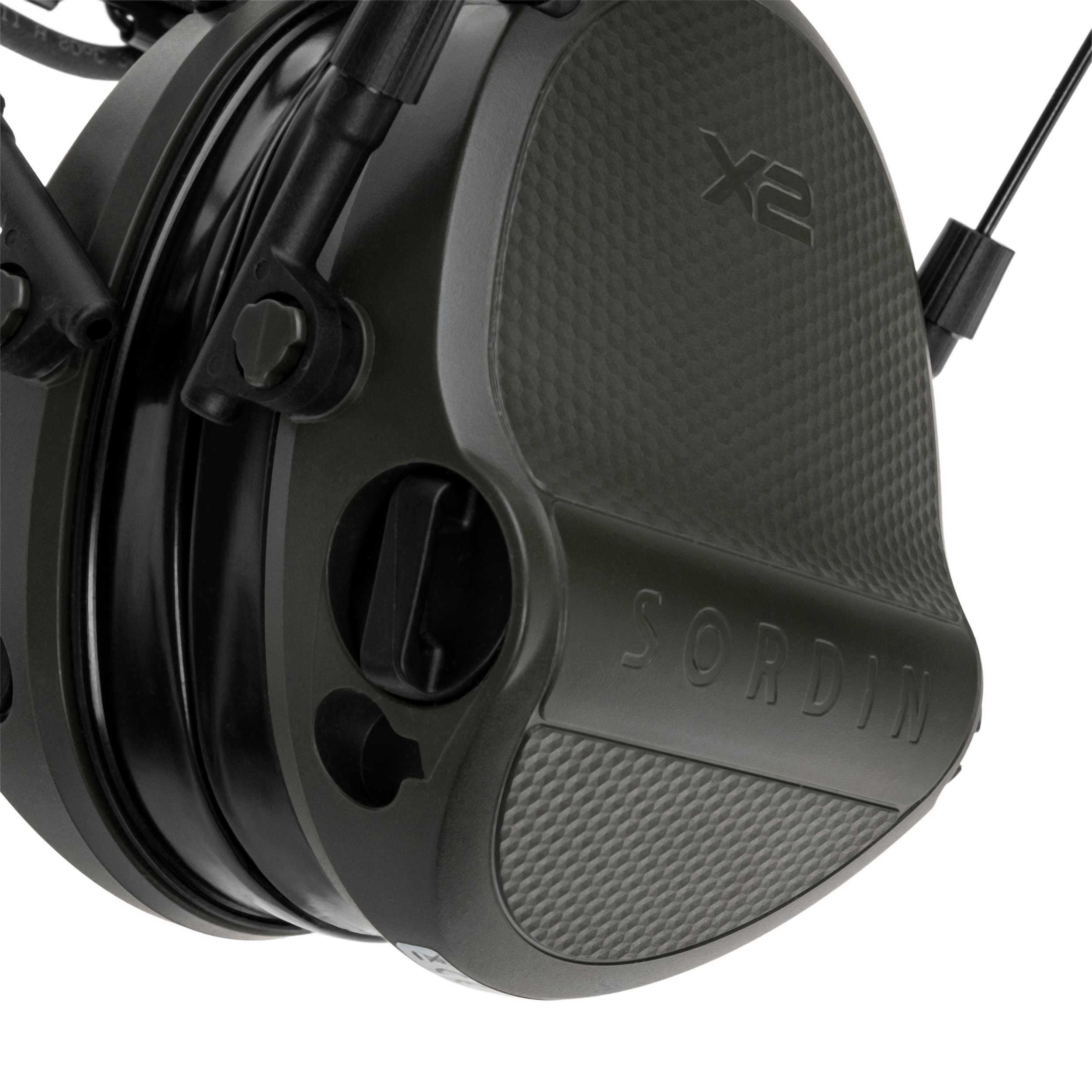 Protecție auditivă activă Sordin Supreme X2 Gel Headband - Green