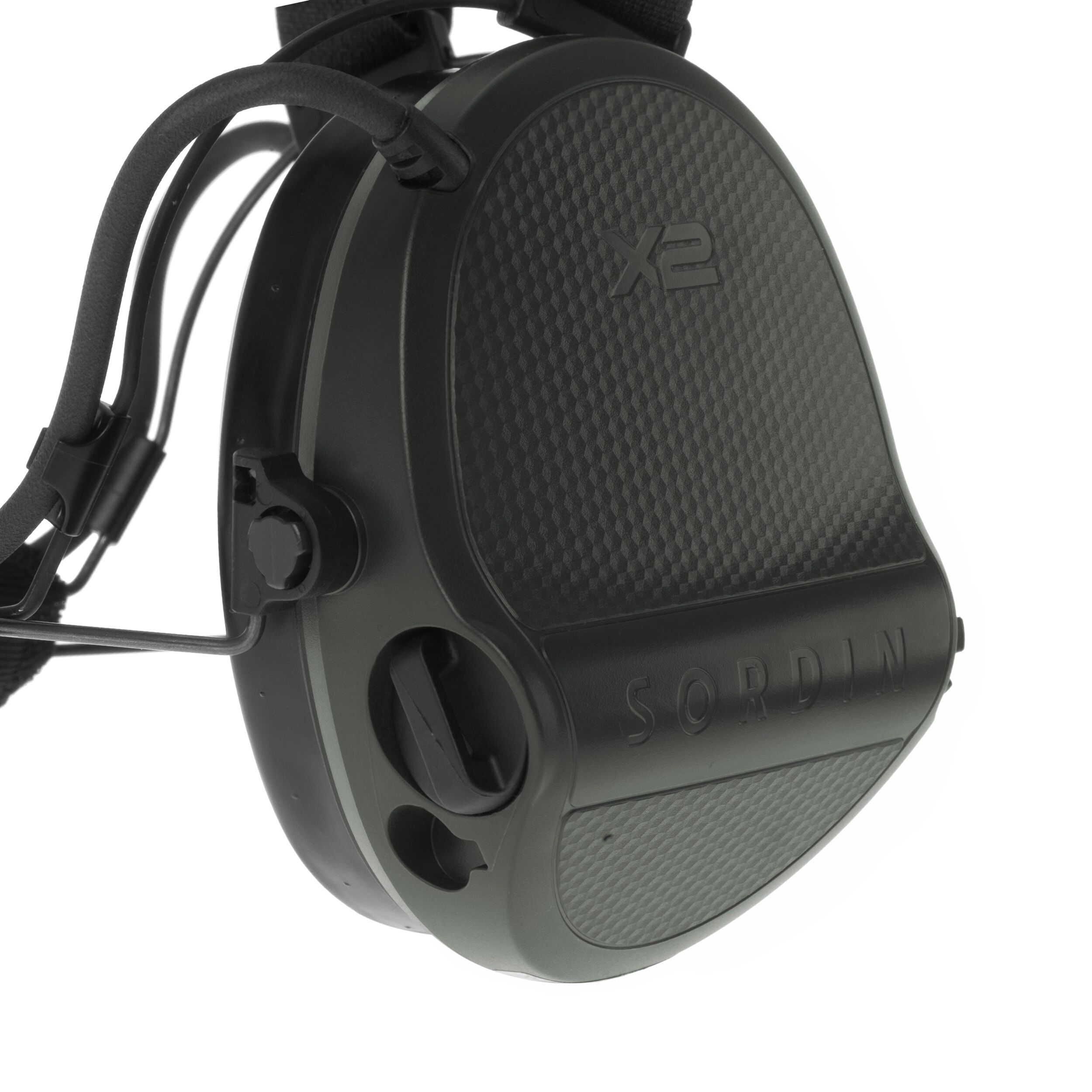 Protecție auditivă activă Sordin Supreme X2 Gel Neckband - Green