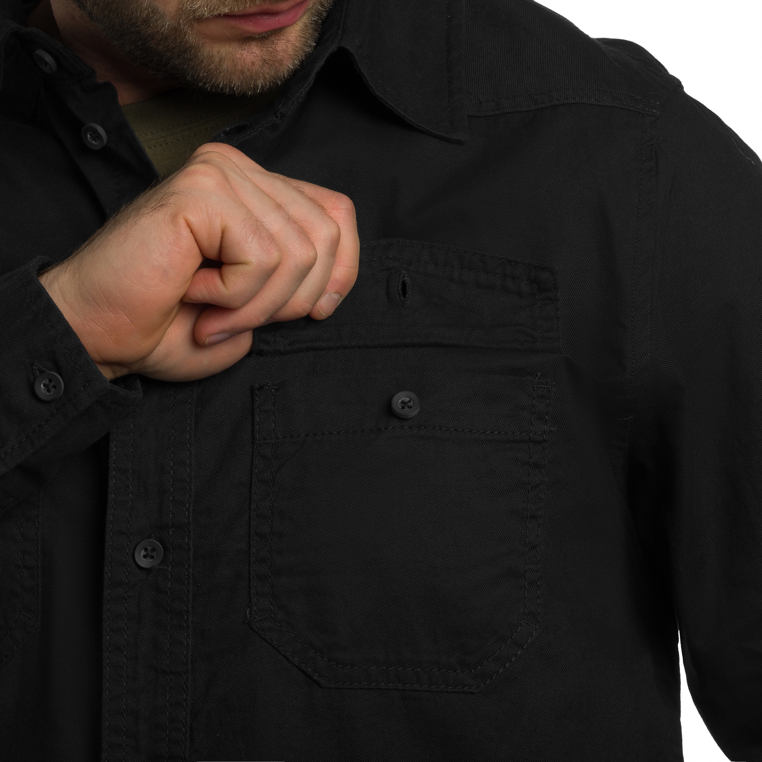 Cămașă Brandit Flannel Shirt Long Sleeve - Black