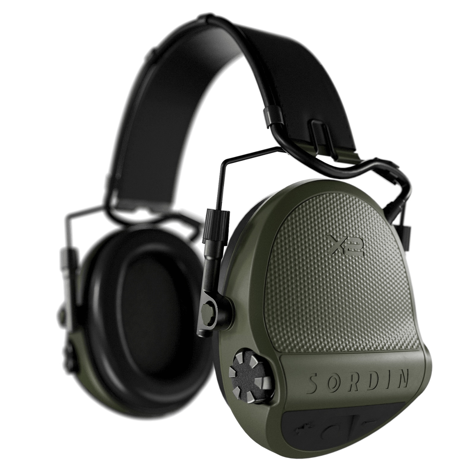 Protecție auditivă activă  Sordin Supreme X2 Memoryfoam Headband - Green