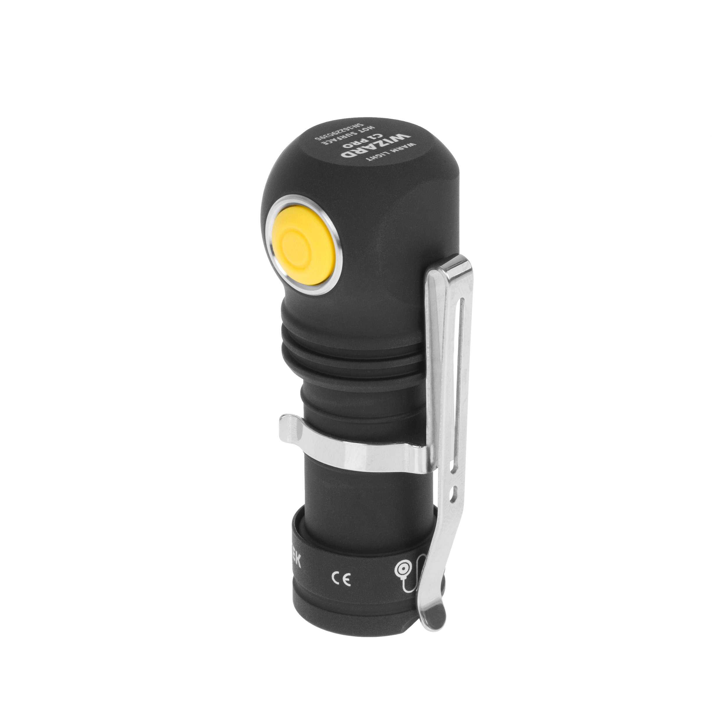 Lanternă frontală și unghiulară Armytek Wizard C1 Pro Magnet USB Yellow PCB - 930 lumeni